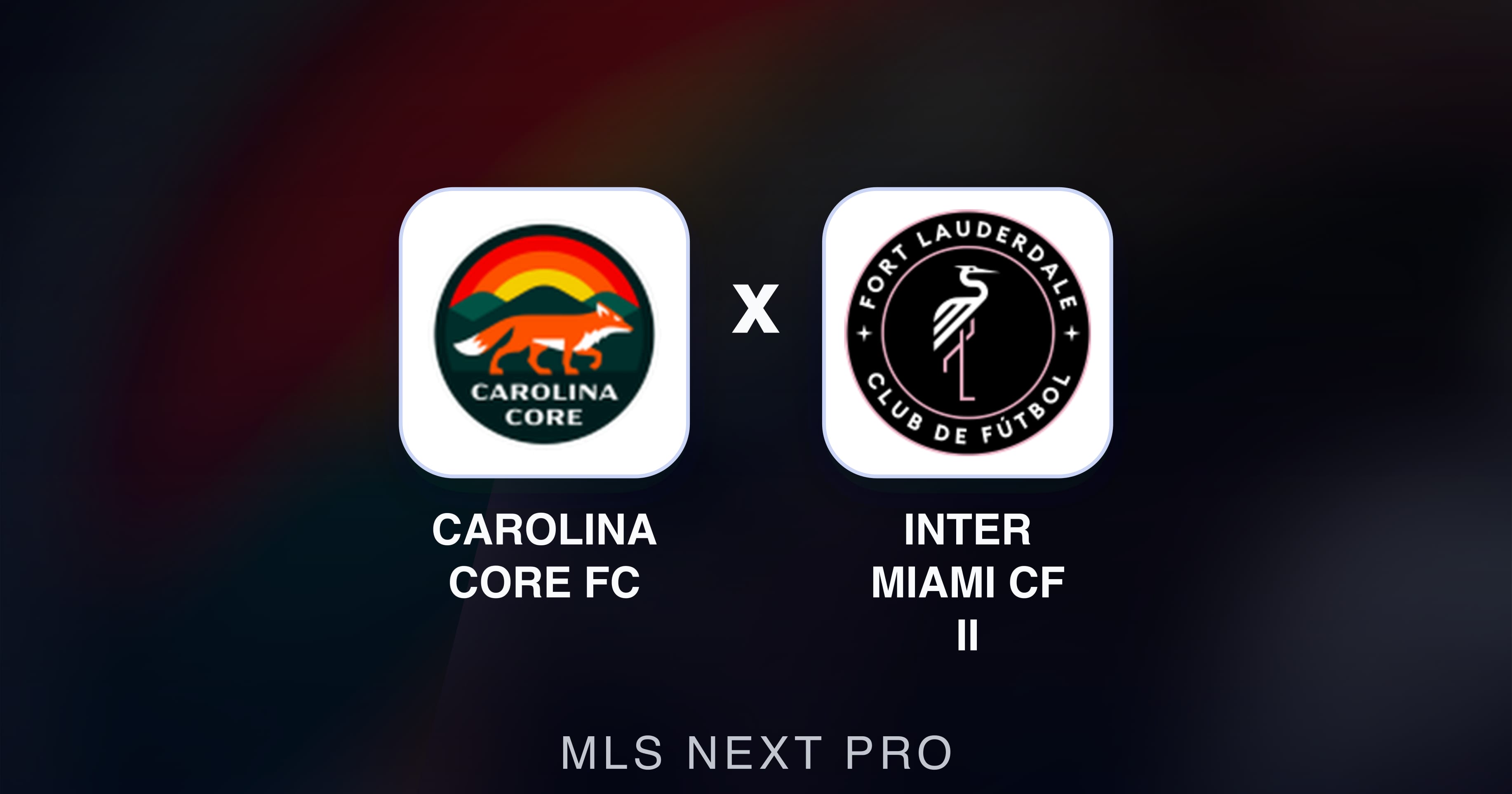 Preview image for Carolina Core FC vs Inter Miami CF II (MLS Next Pro)