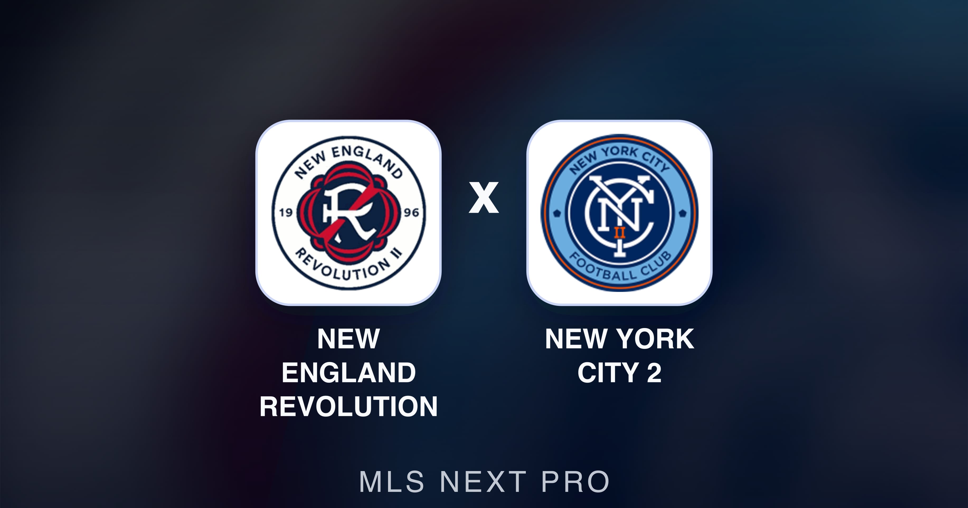 Preview image for New England Revolution II vs New York City 2 (MLS Next Pro)