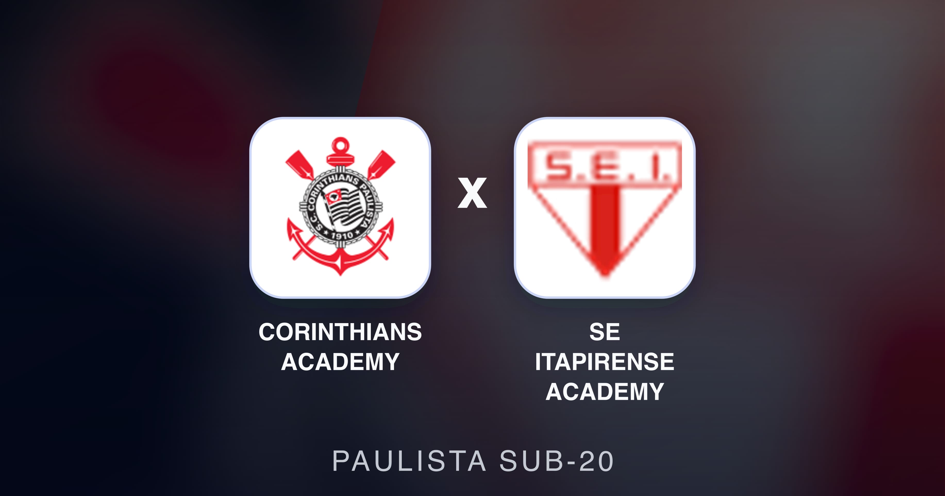 Preview image for Corinthians Academy vs SE Itapirense Academy (Paulista Sub-20)