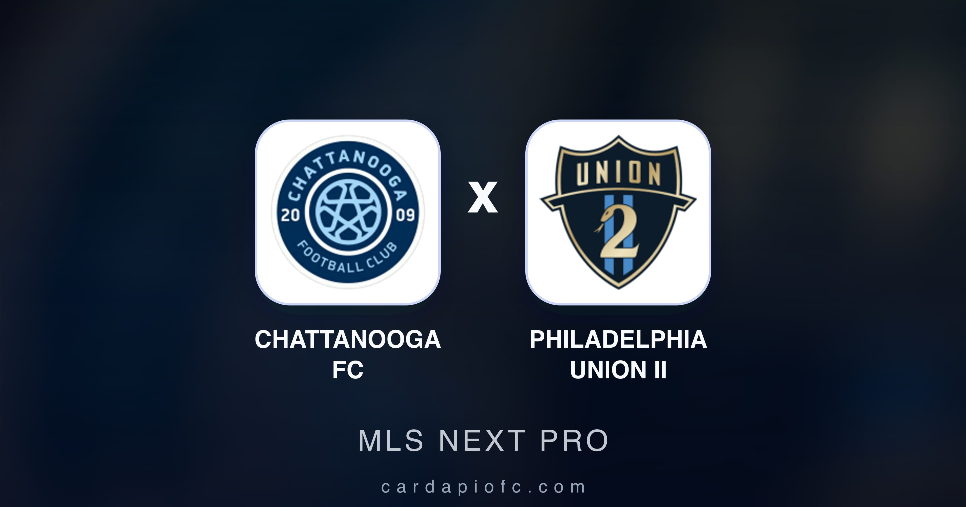 Preview image for Chattanooga FC vs Philadelphia Union II (MLS Next Pro)