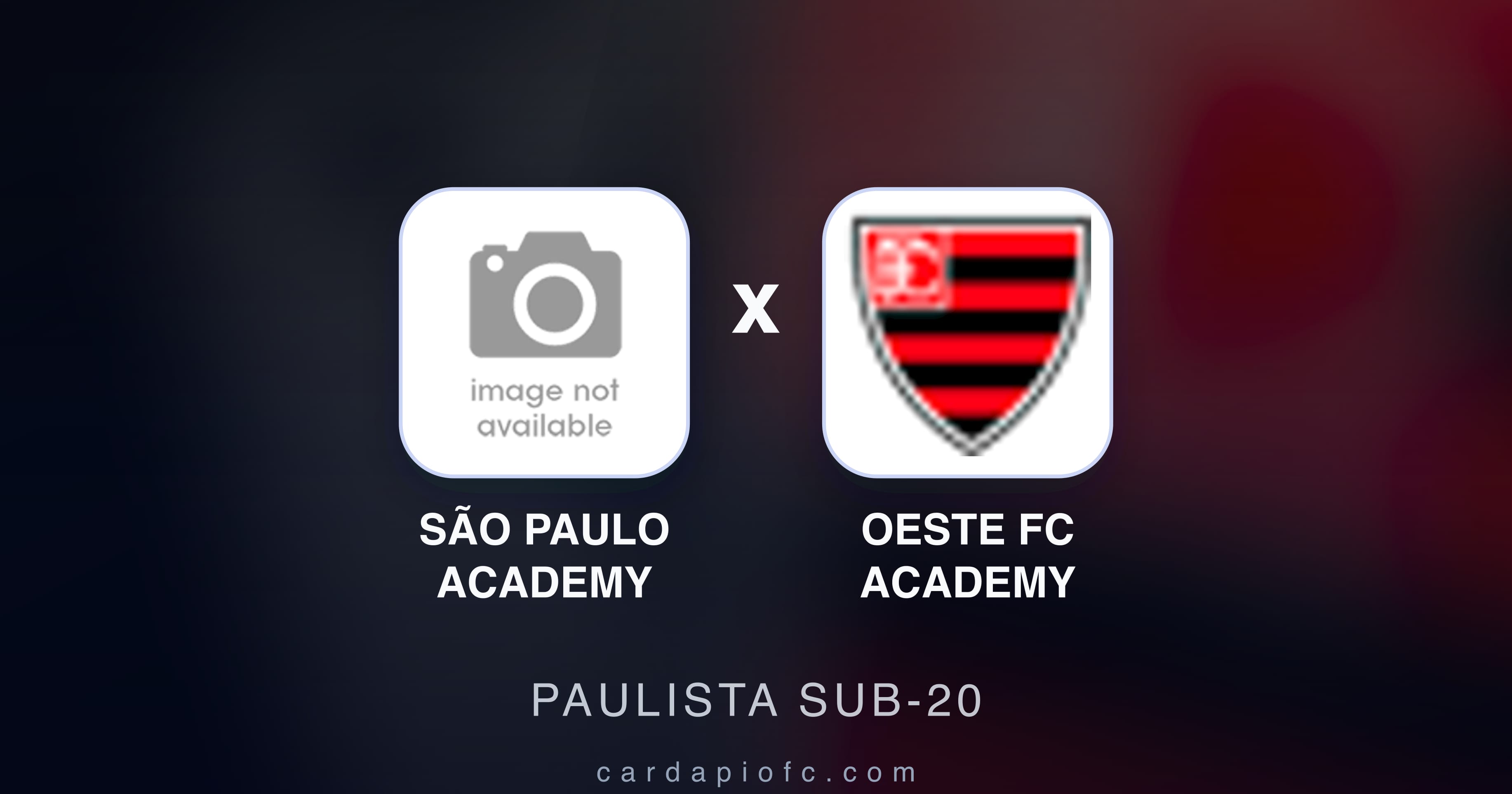 Preview image for São Paulo Academy vs Oeste FC Academy (Paulista Sub-20)