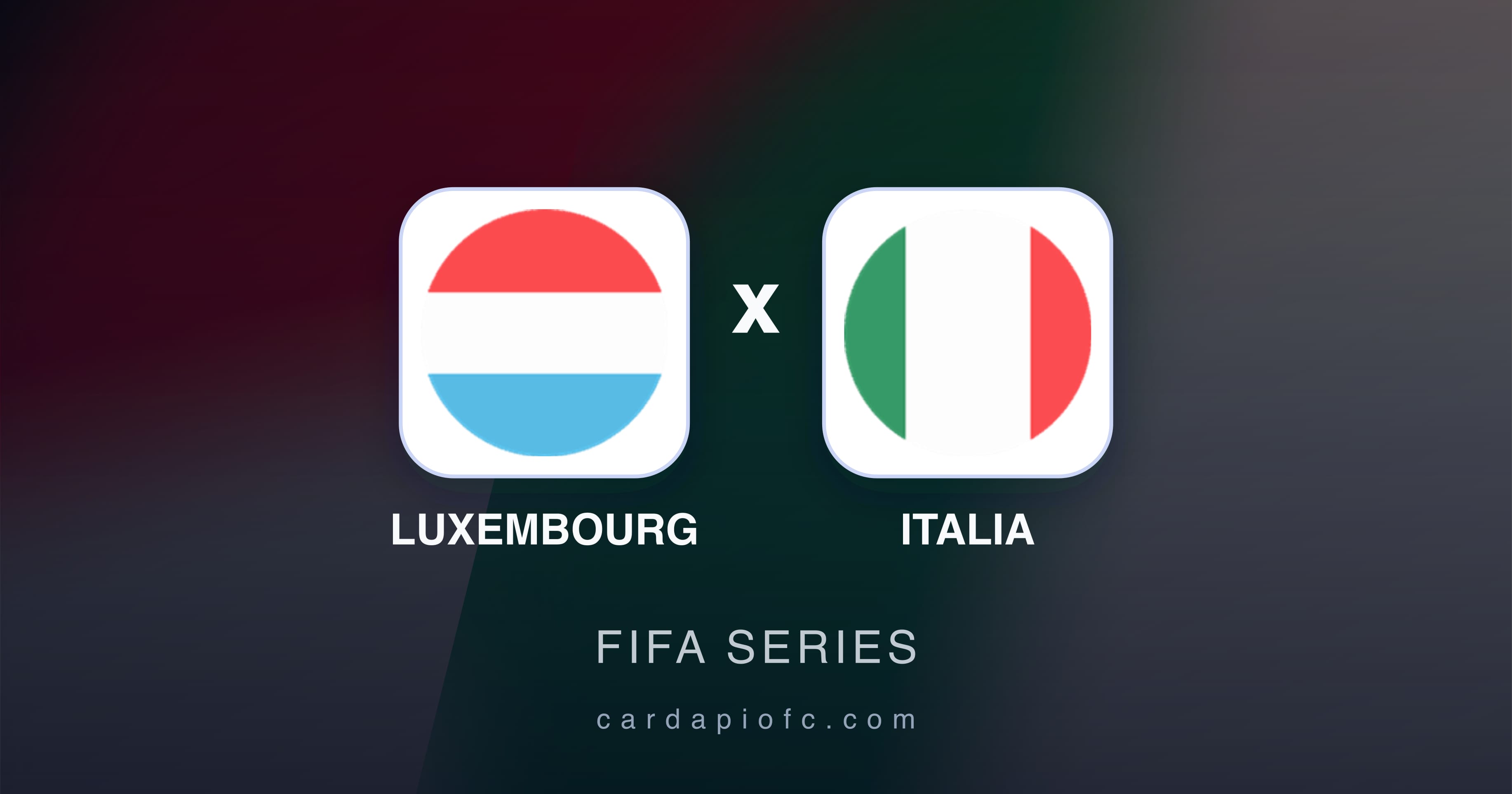 Imagen previa de Luxembourg vs Italia (FIFA Series)