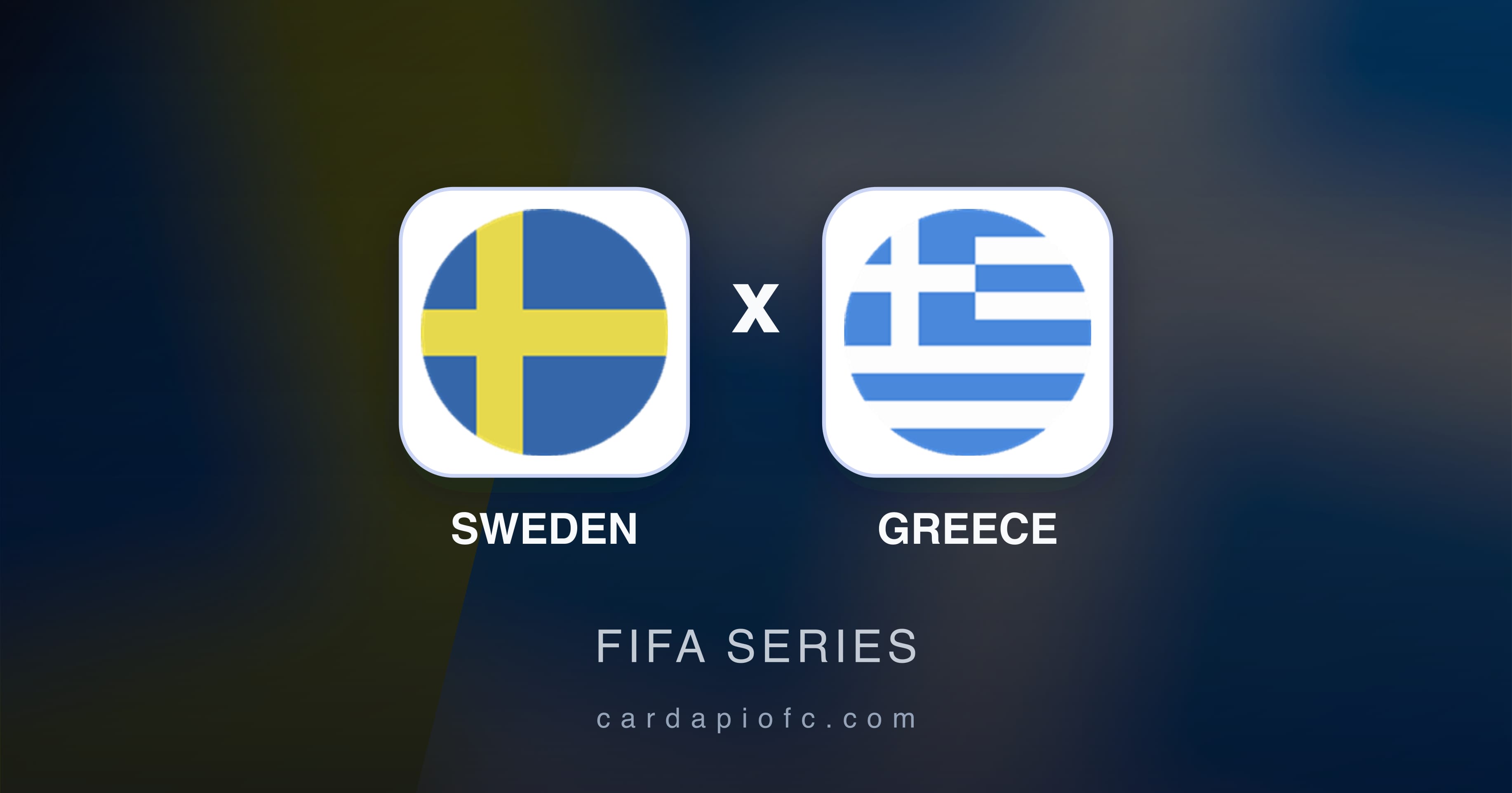 Imagen previa de Sweden vs Greece (FIFA Series)