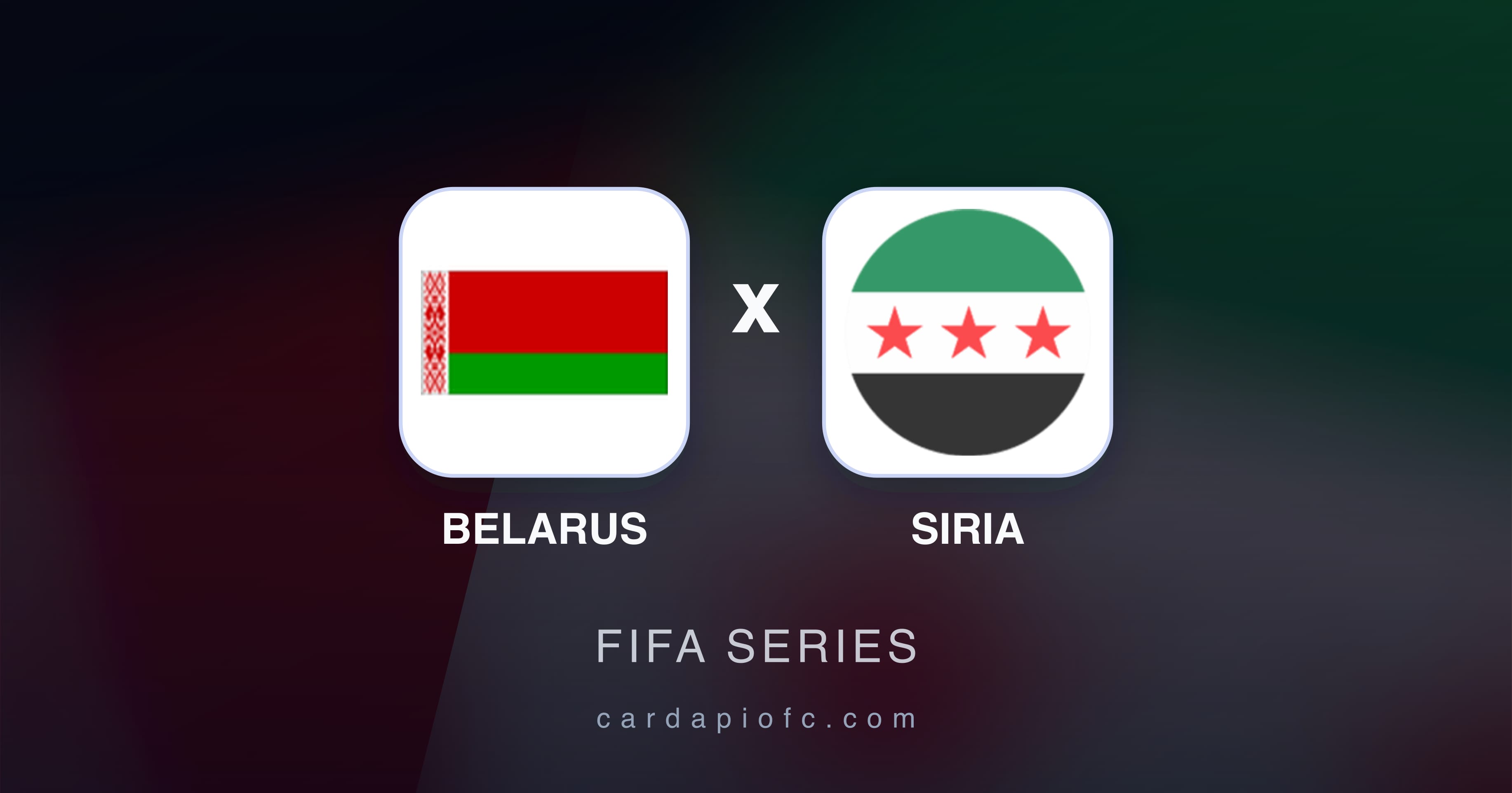 Imagen previa de Belarus vs Siria (FIFA Series)