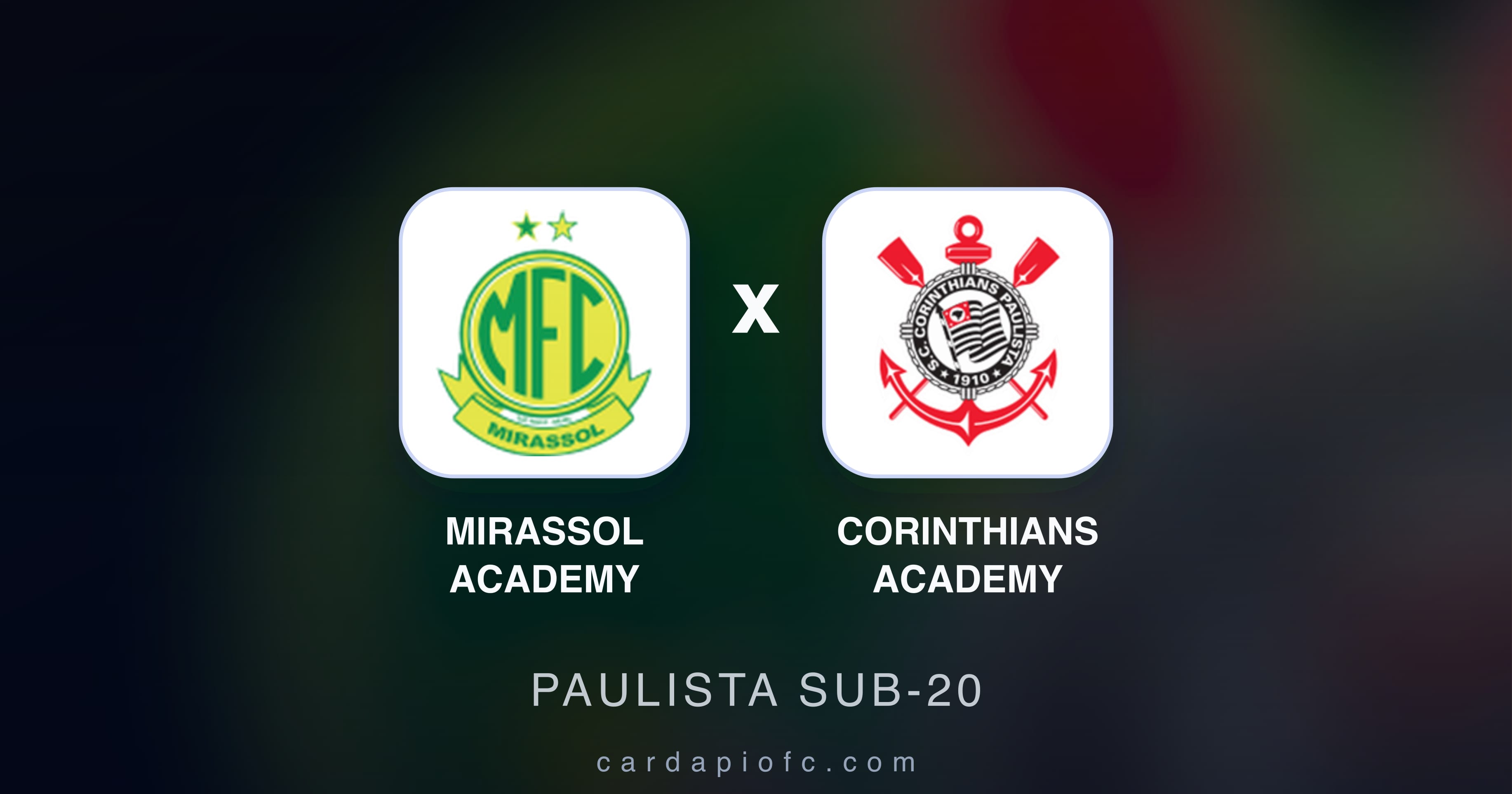 Imagen previa de Mirassol Academy vs Corinthians Academy (Paulista Sub-20)