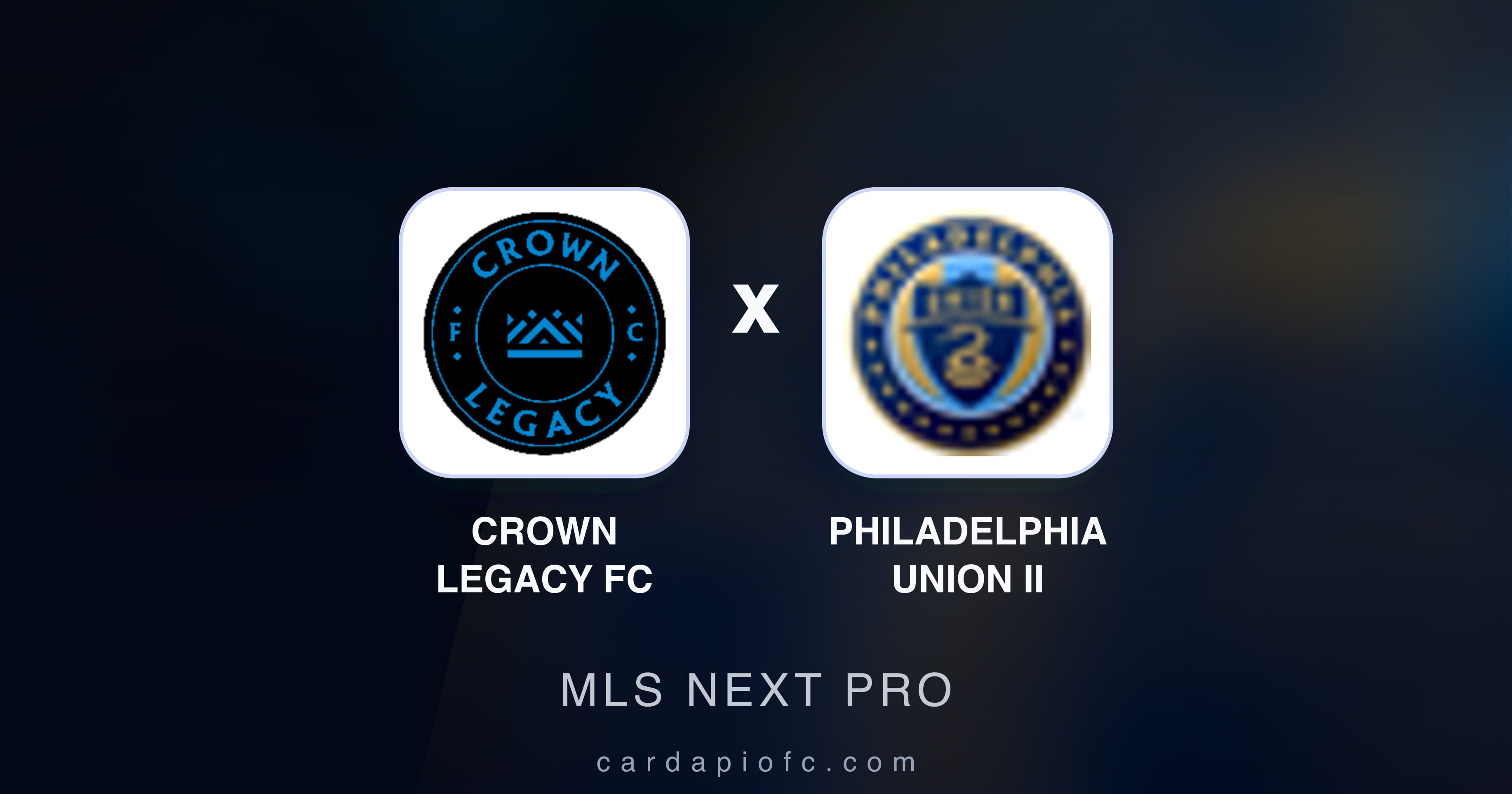 Imagen previa de Crown Legacy FC vs Philadelphia Union II (MLS Next Pro)