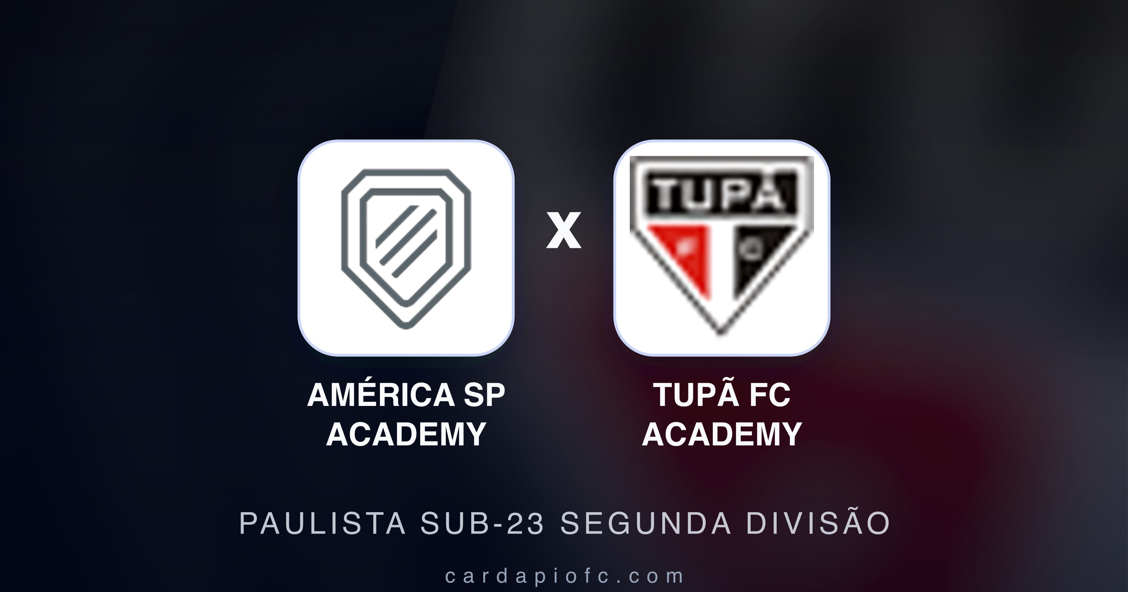 Imagen previa de América SP Academy vs Tupã FC Academy (Paulista Sub-23 Segunda Divisão)