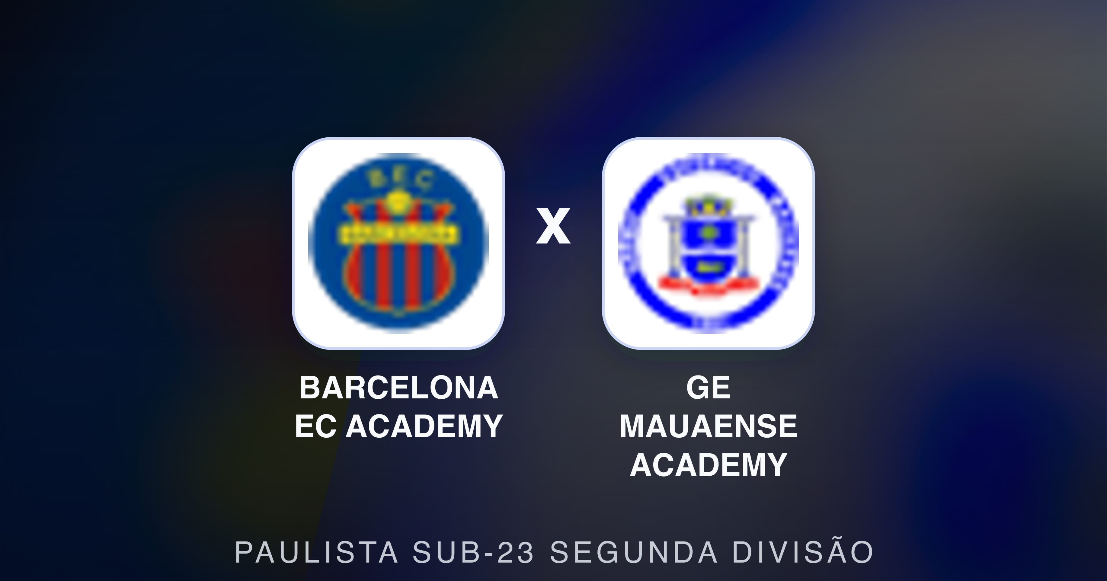 Imagen previa de Barcelona EC Academy vs GE Mauaense Academy (Paulista Sub-23 Segunda Divisão)