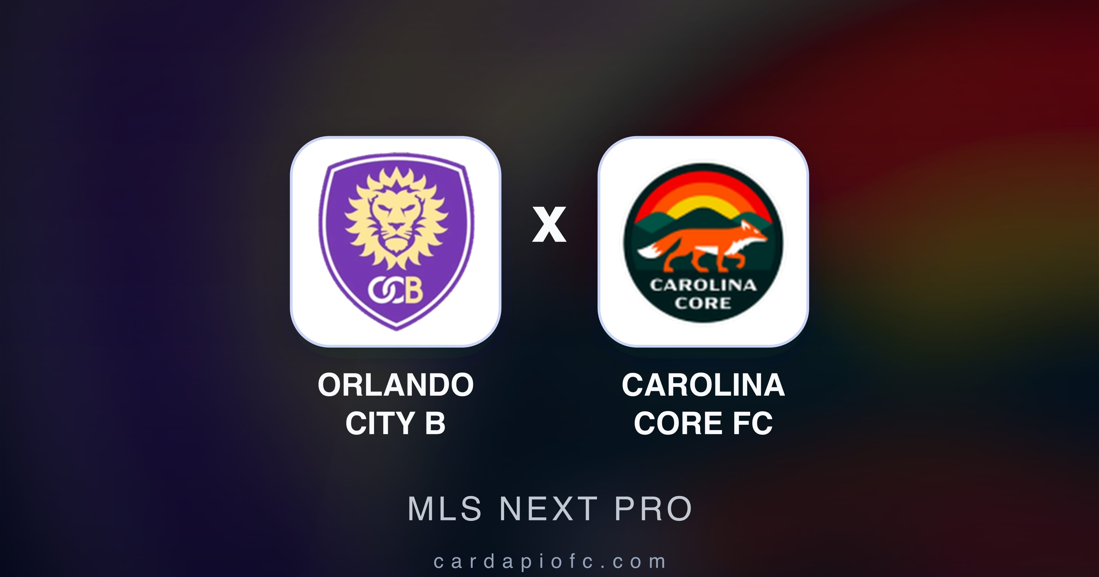 Imagen previa de Orlando City B vs Carolina Core FC (MLS Next Pro)