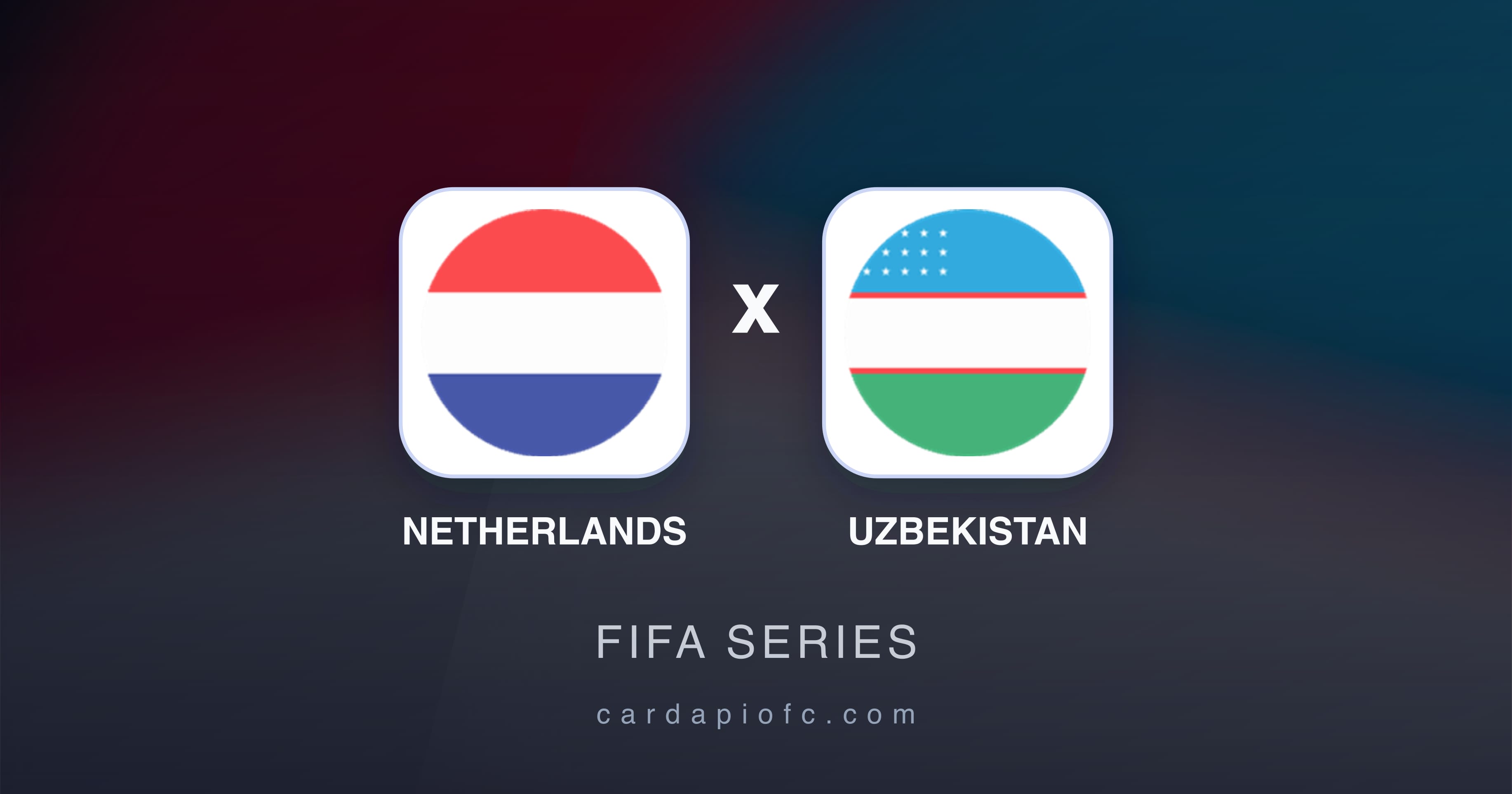 Prévia da transmissão de Netherlands x Uzbekistan (FIFA Series)
