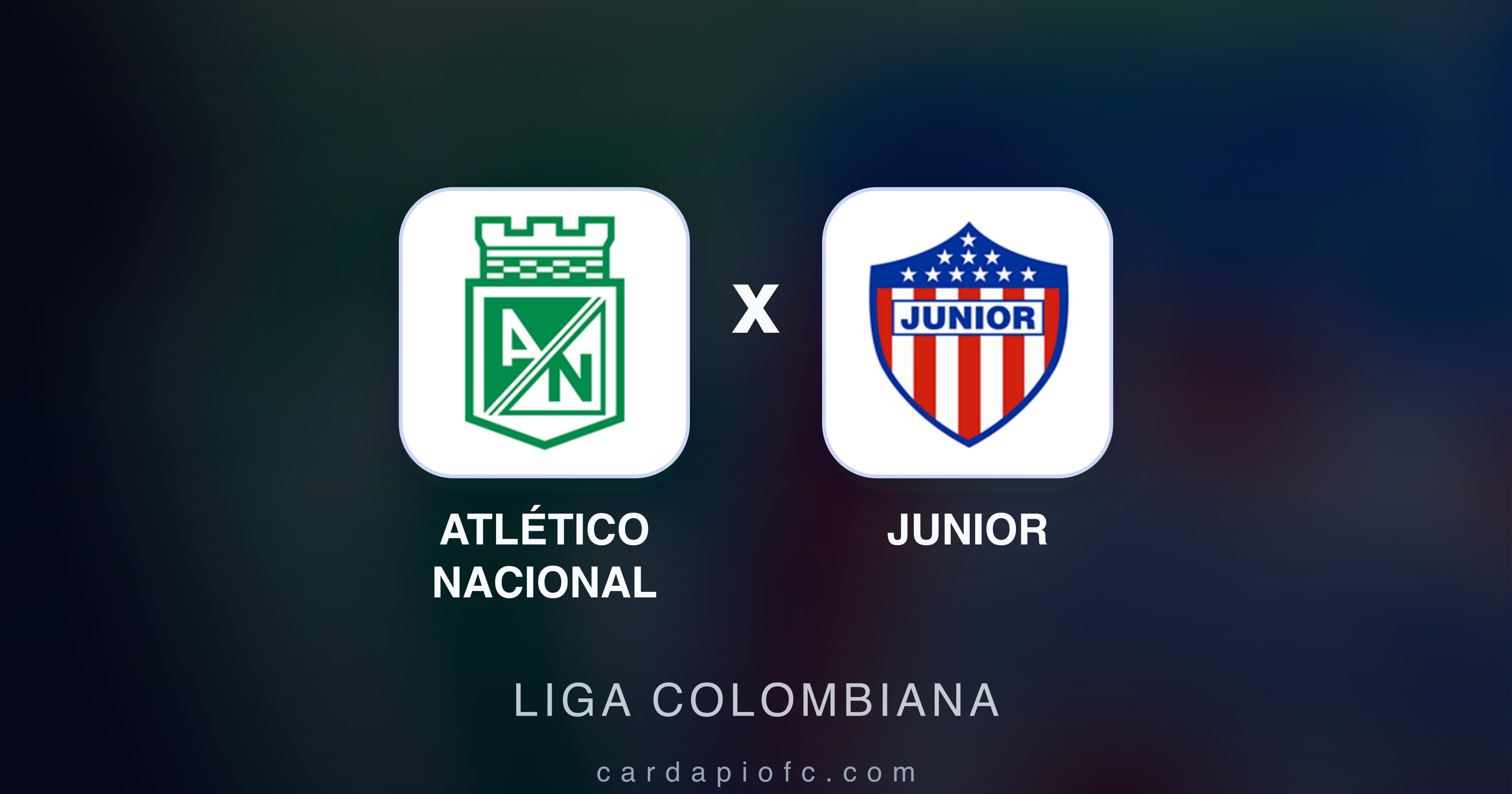 Imagen previa de Atlético Nacional vs Junior (Liga Colombiana)