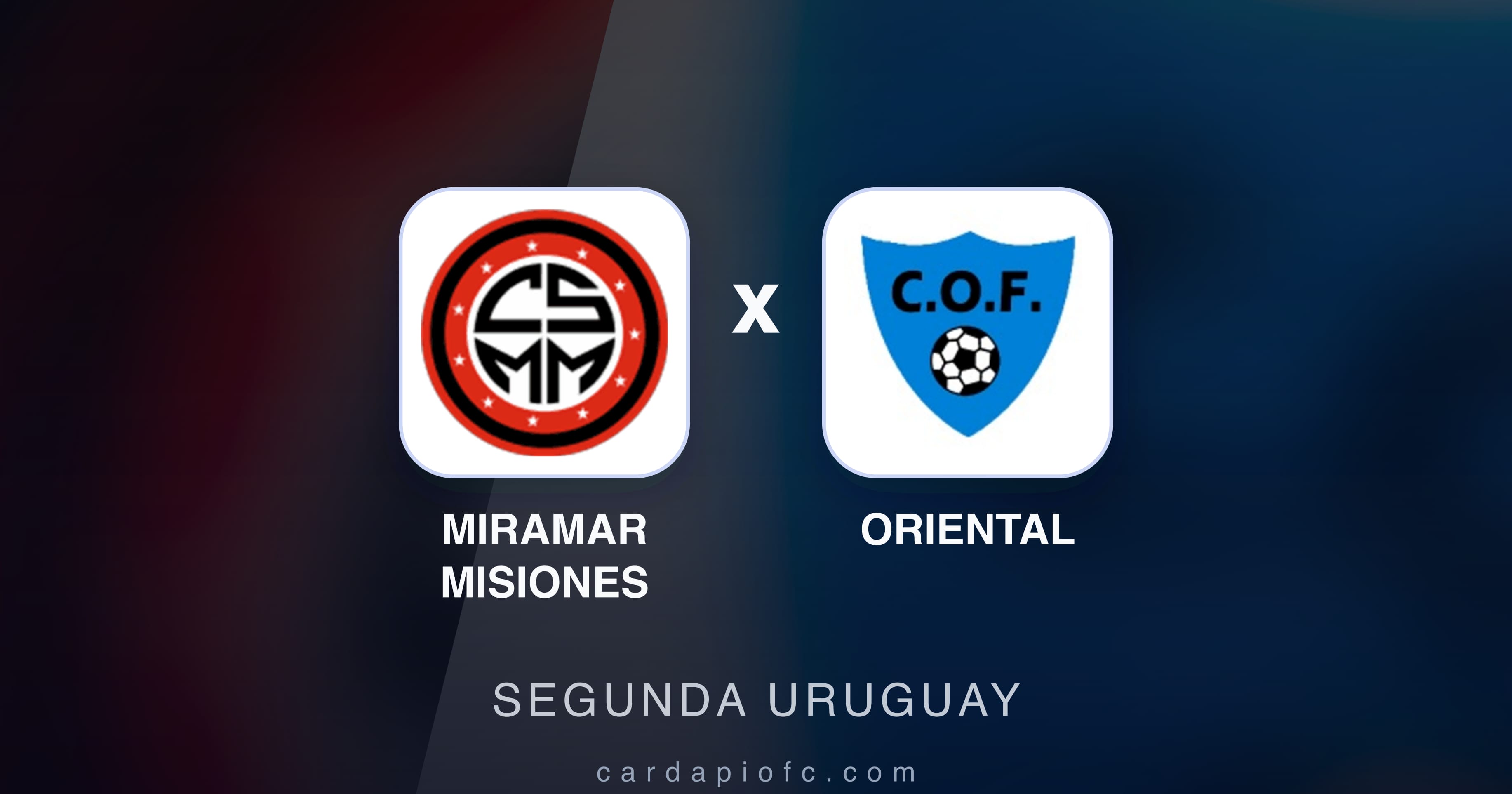 Prévia da transmissão de Miramar Misiones x Oriental (Segunda Uruguay)