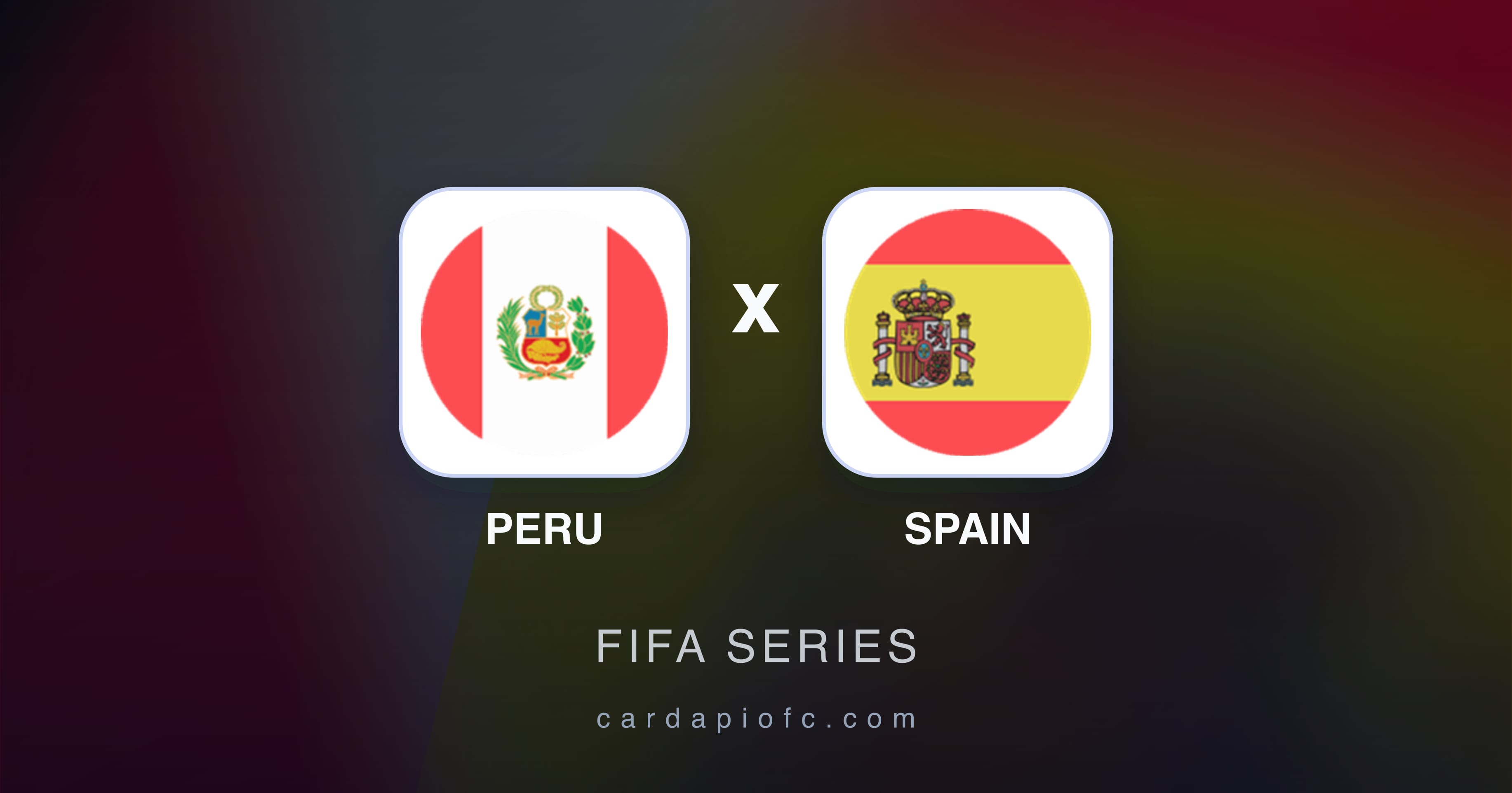 Prévia da transmissão de Peru x Spain (FIFA Series)