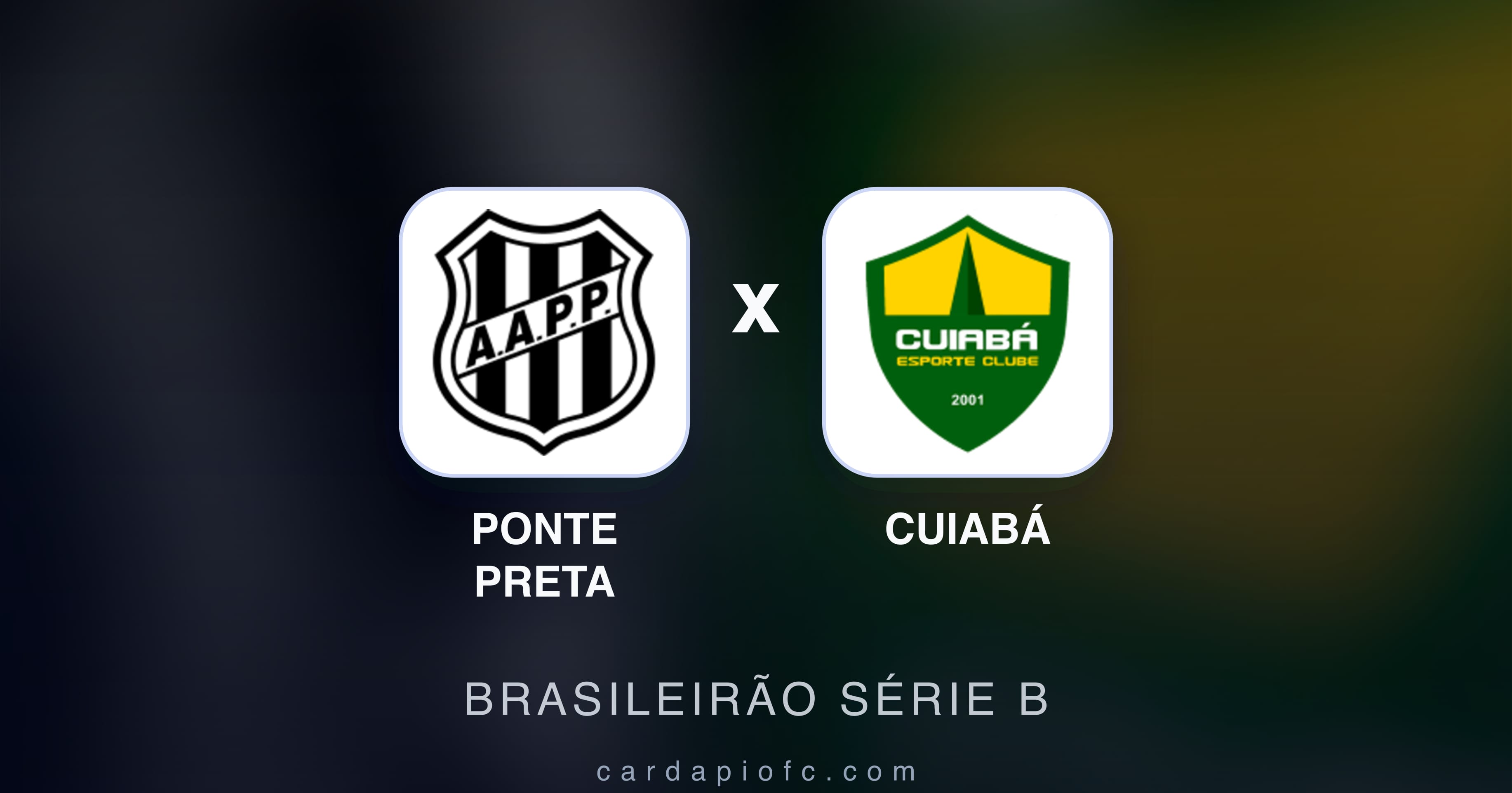 Prévia da transmissão de Ponte Preta x Cuiabá (Brasileirão Série B)