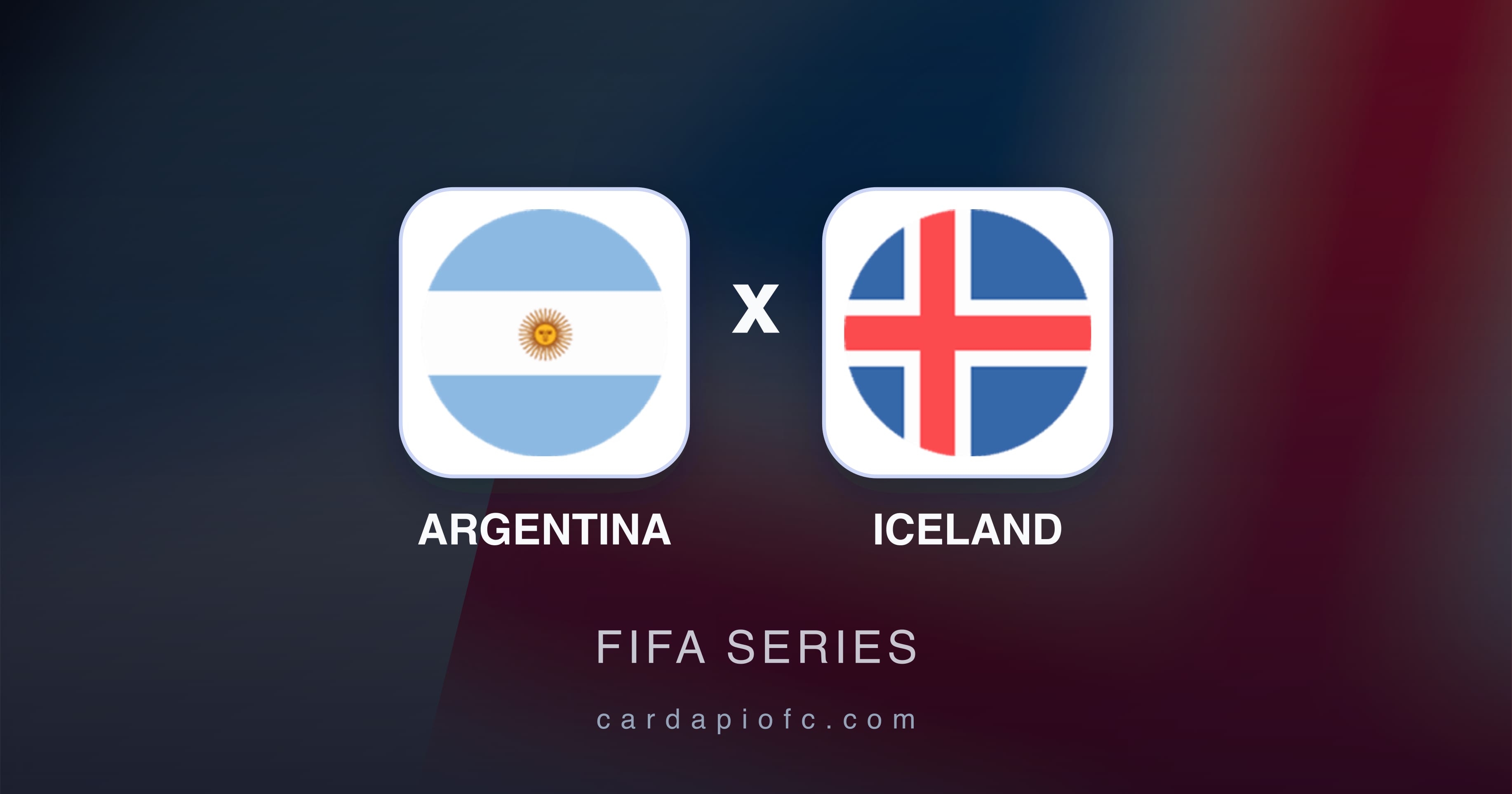 Prévia da transmissão de Argentina x Iceland (FIFA Series)