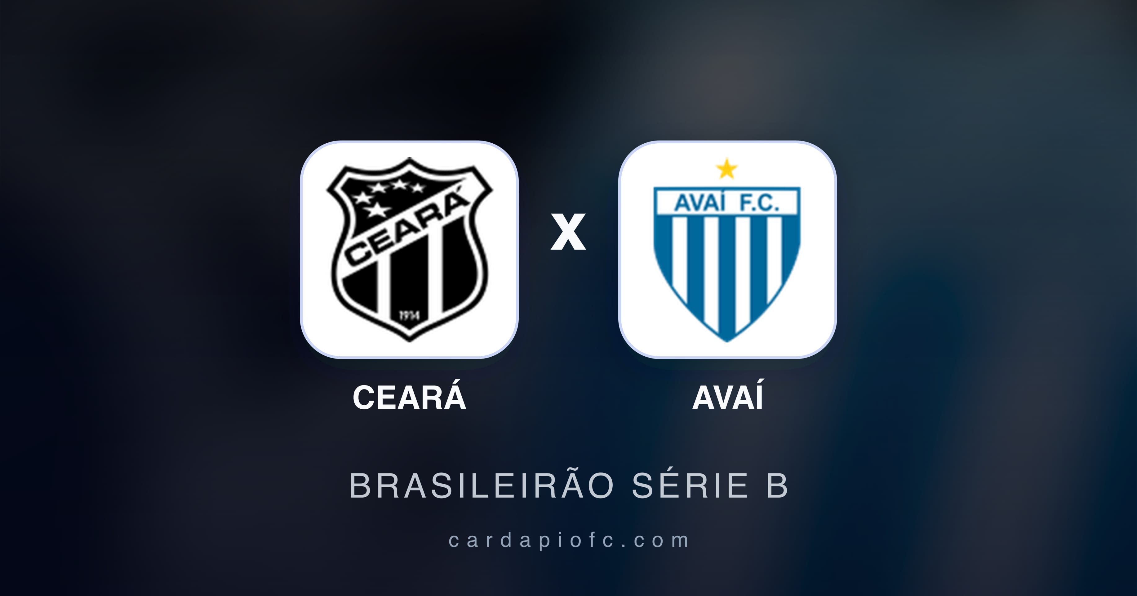 Prévia da transmissão de Ceará x Avaí (Brasileirão Série B)