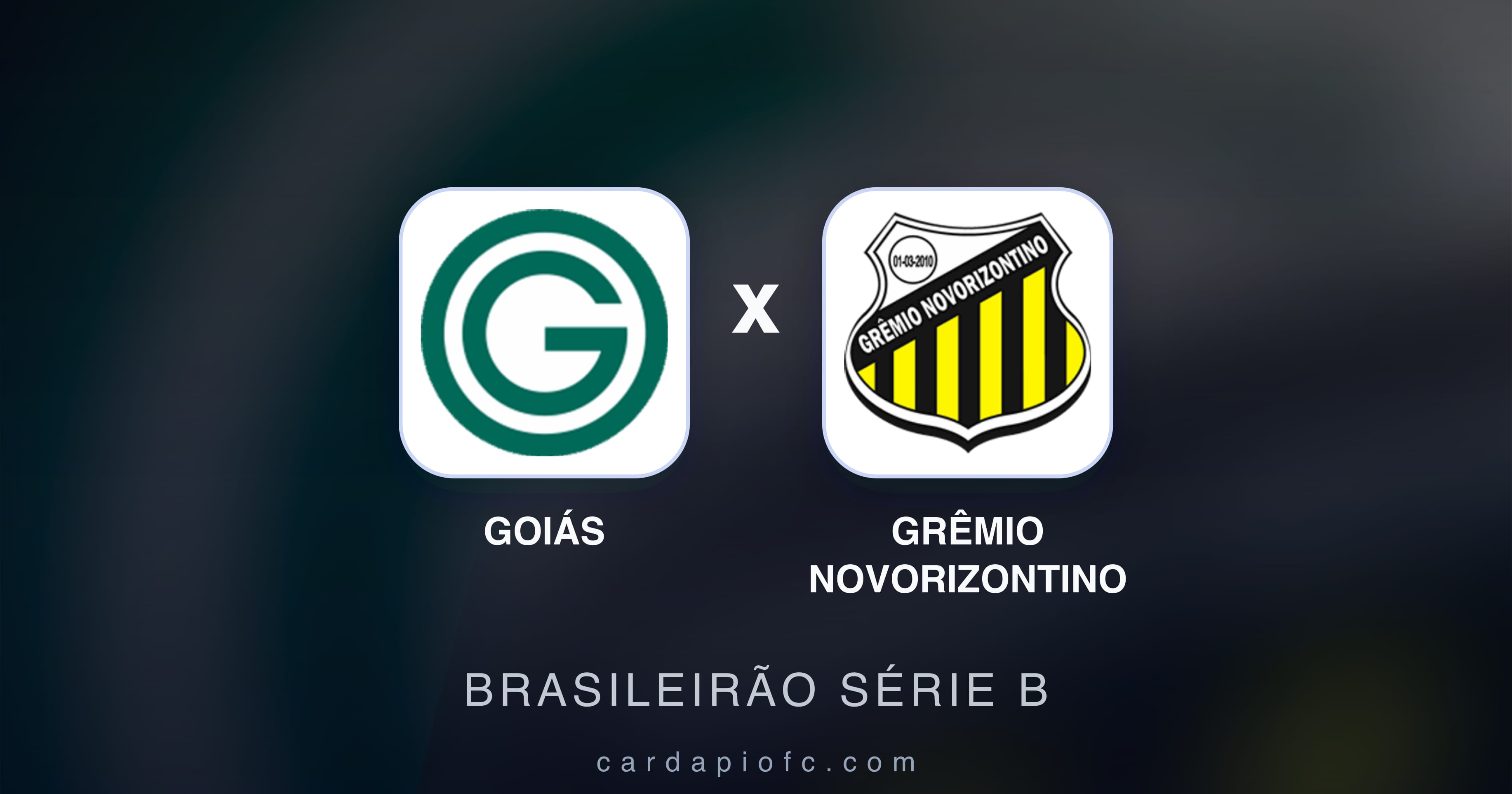 Prévia da transmissão de Goiás x Grêmio Novorizontino (Brasileirão Série B)