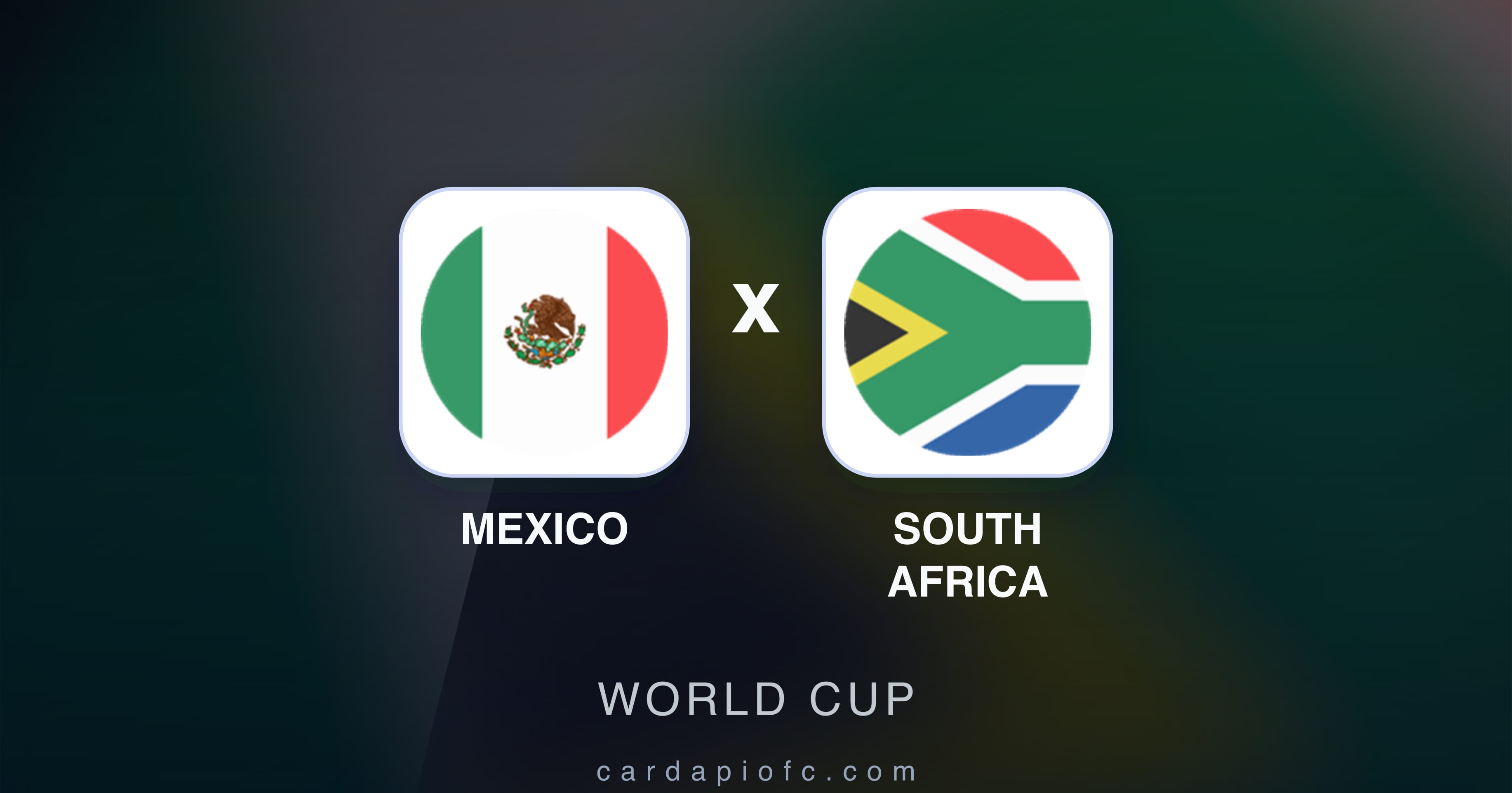 Mexico बनाम South Africa (World Cup) का पूर्वावलोकन चित्र