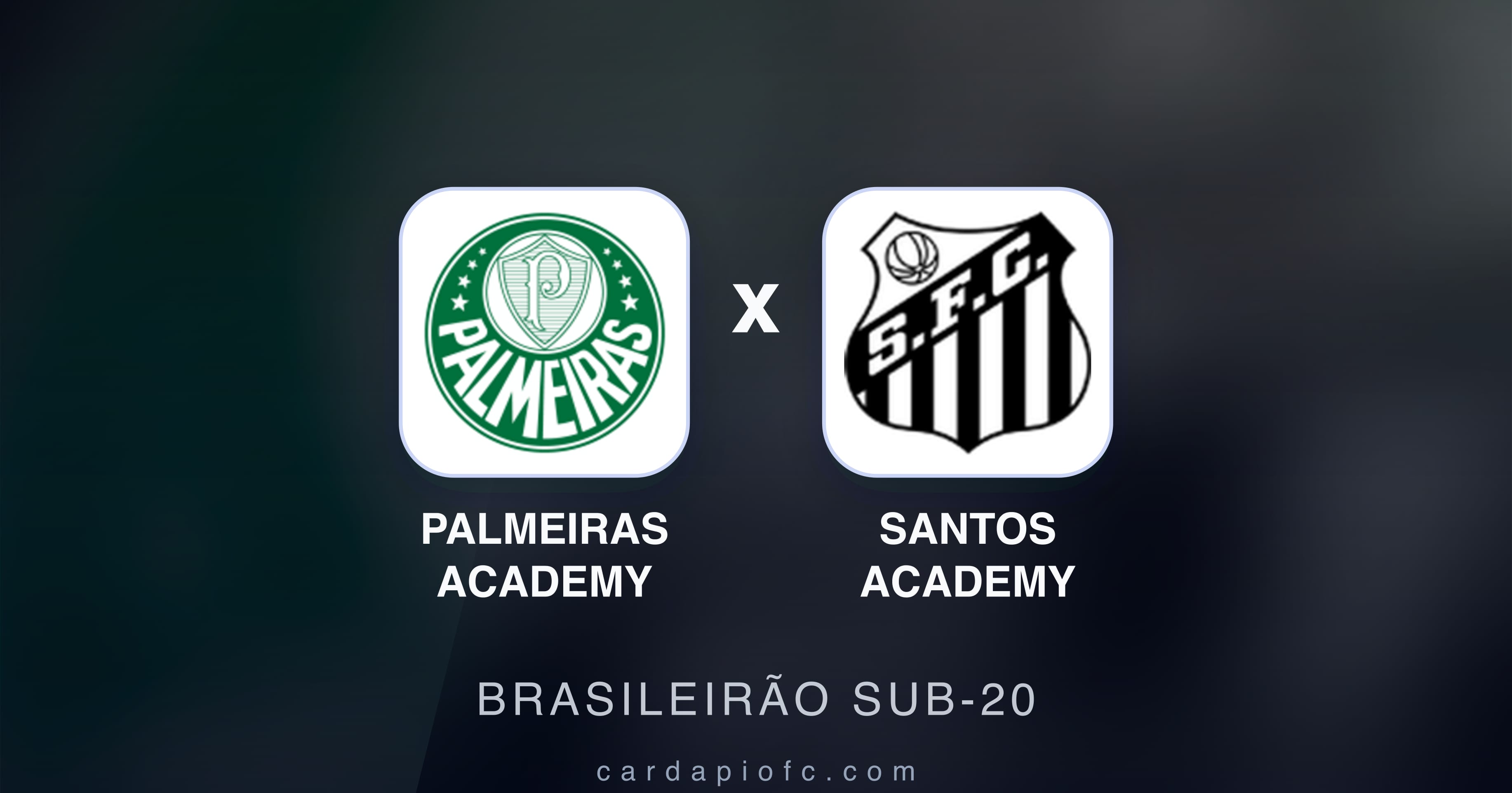 Prévia da transmissão de Palmeiras Academy x Santos Academy (Brasileirão Sub-20)