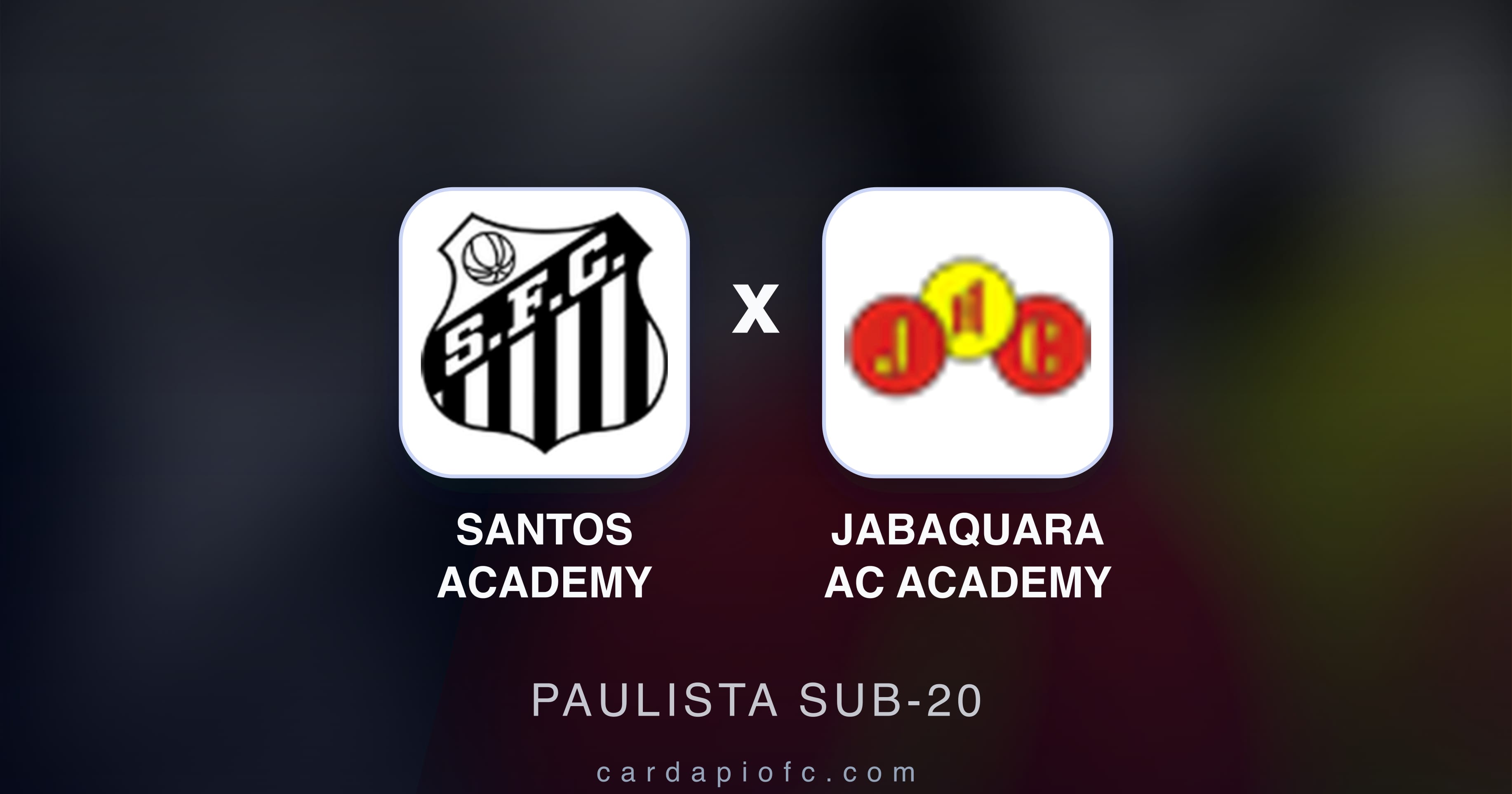 Prévia da transmissão de Santos Academy x Jabaquara AC Academy (Paulista Sub-20)