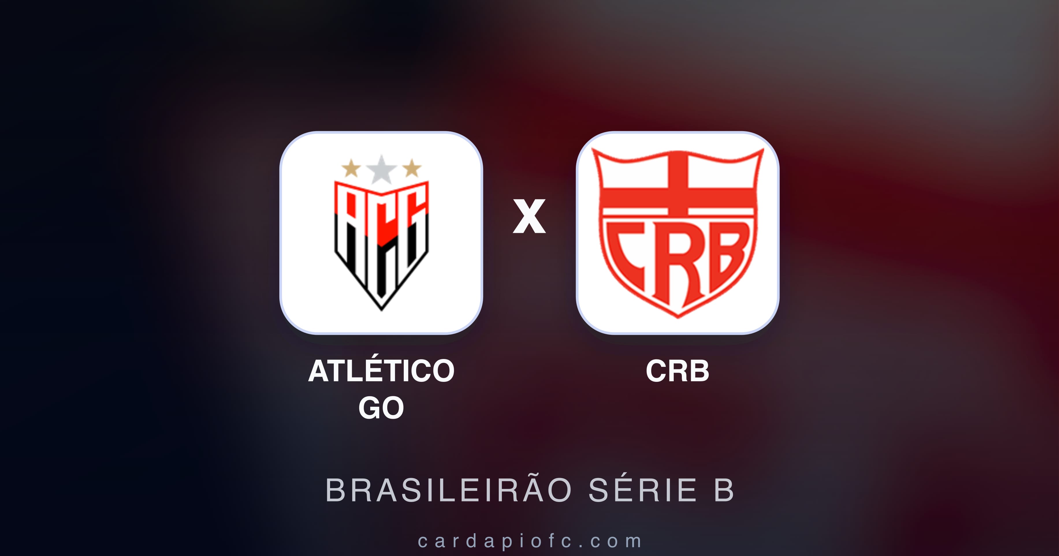 Prévia da transmissão de Atlético GO x CRB (Brasileirão Série B)