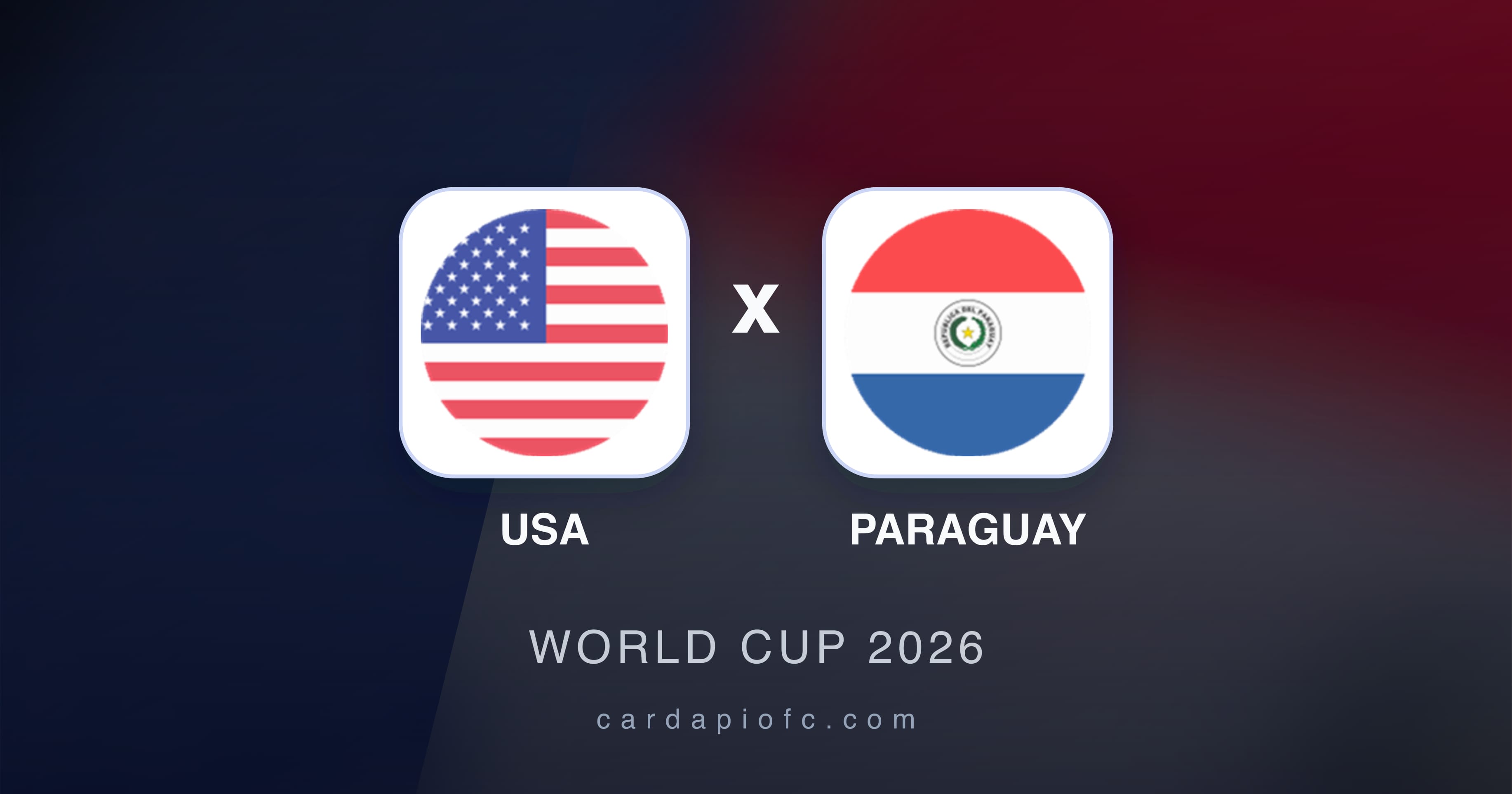 Prévia da transmissão de USA x Paraguay (World Cup 2026)