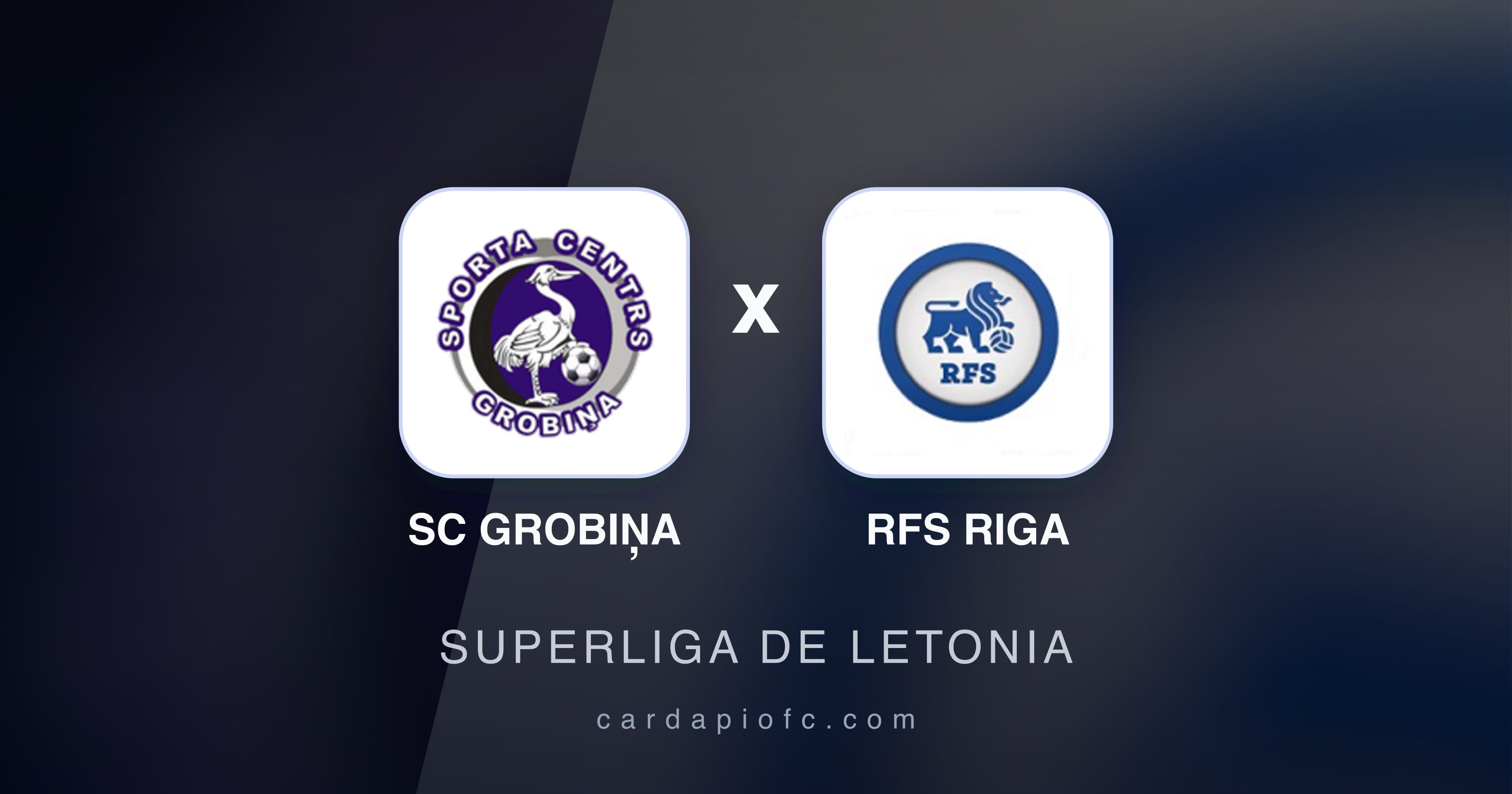 Prévia da transmissão de SC Grobiņa x RFS Riga (Superliga de Letonia)