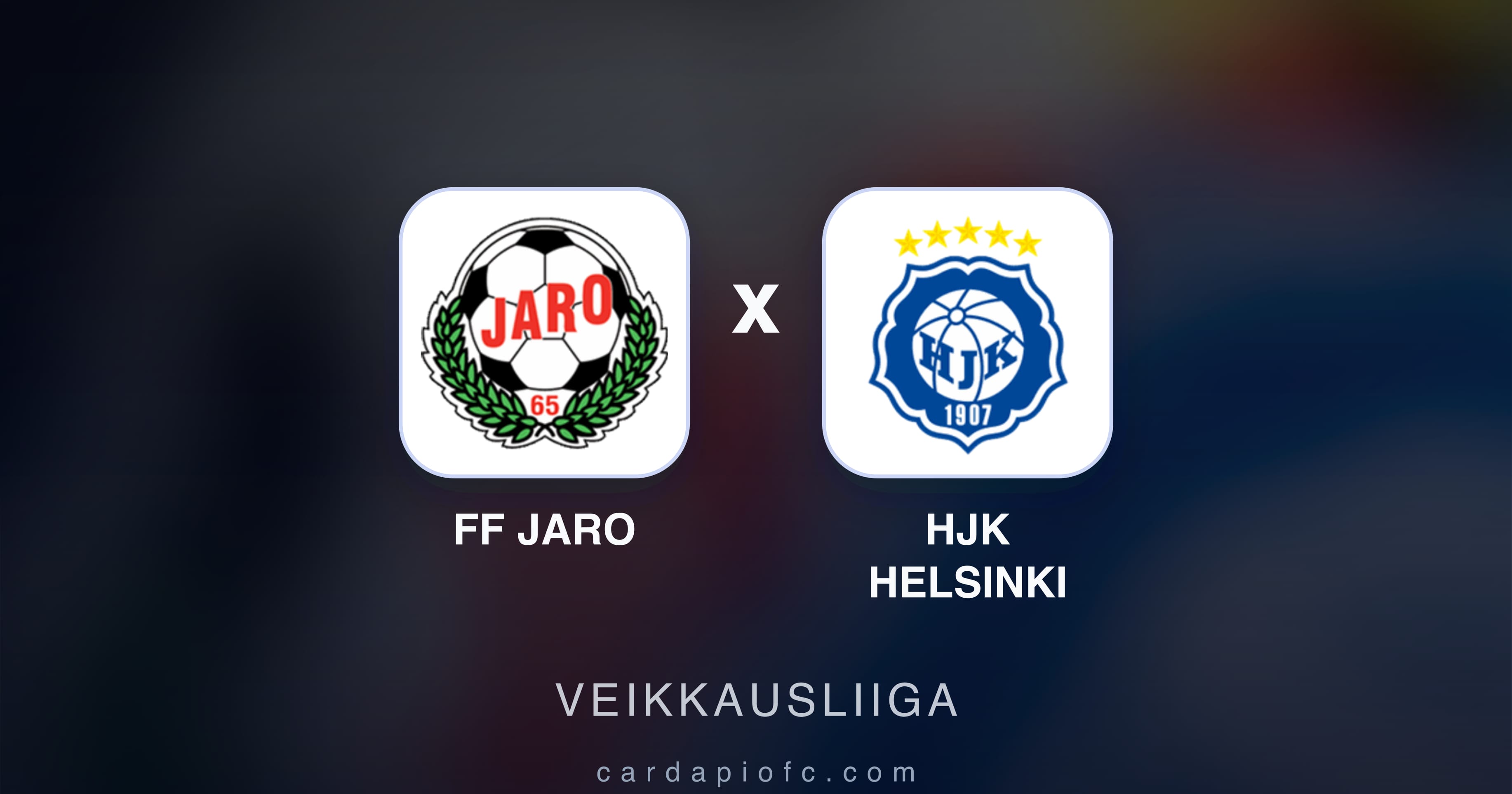 Prévia da transmissão de FF Jaro x HJK Helsinki (Veikkausliiga)