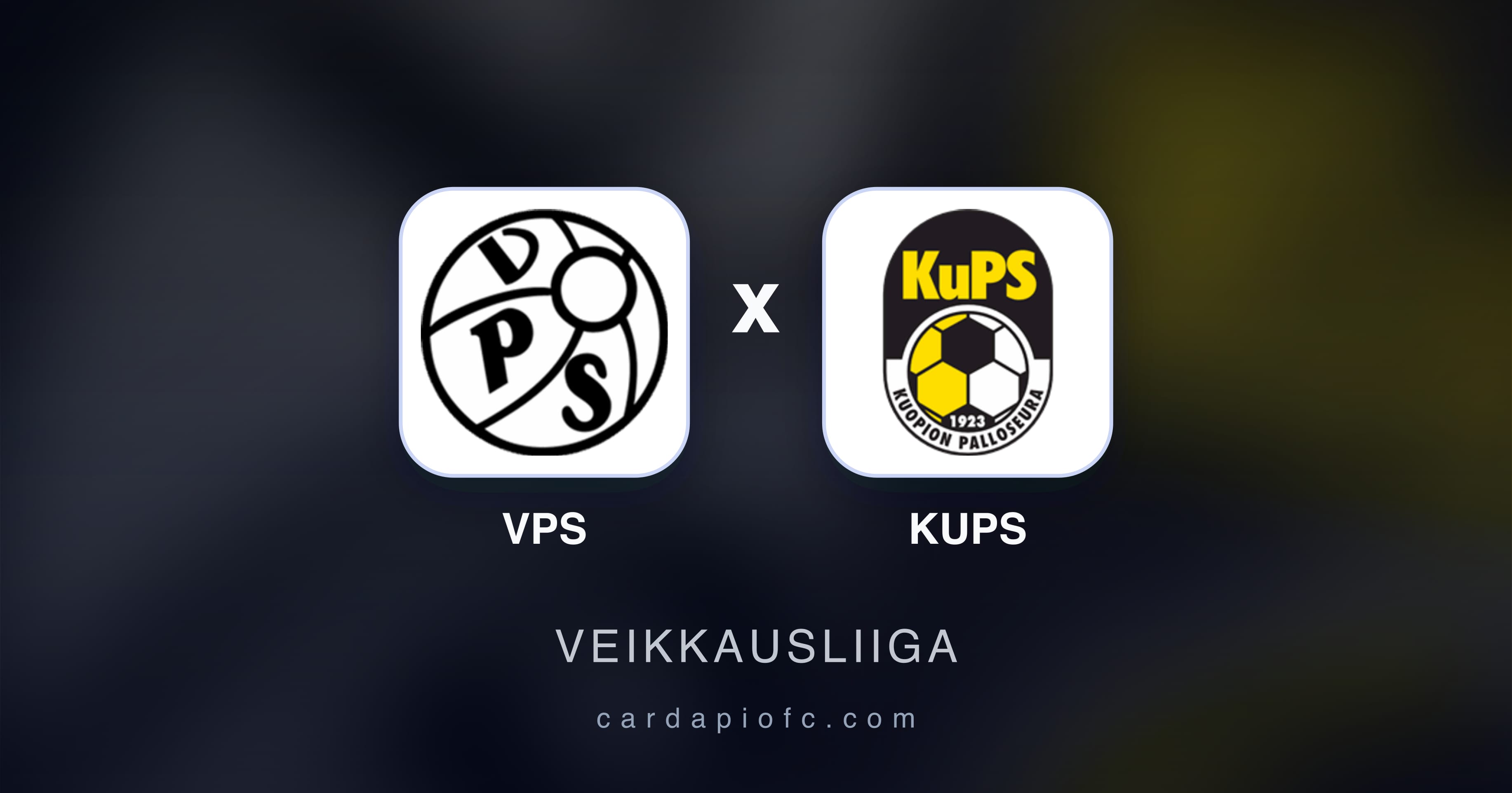 Prévia da transmissão de VPS x KuPS (Veikkausliiga)