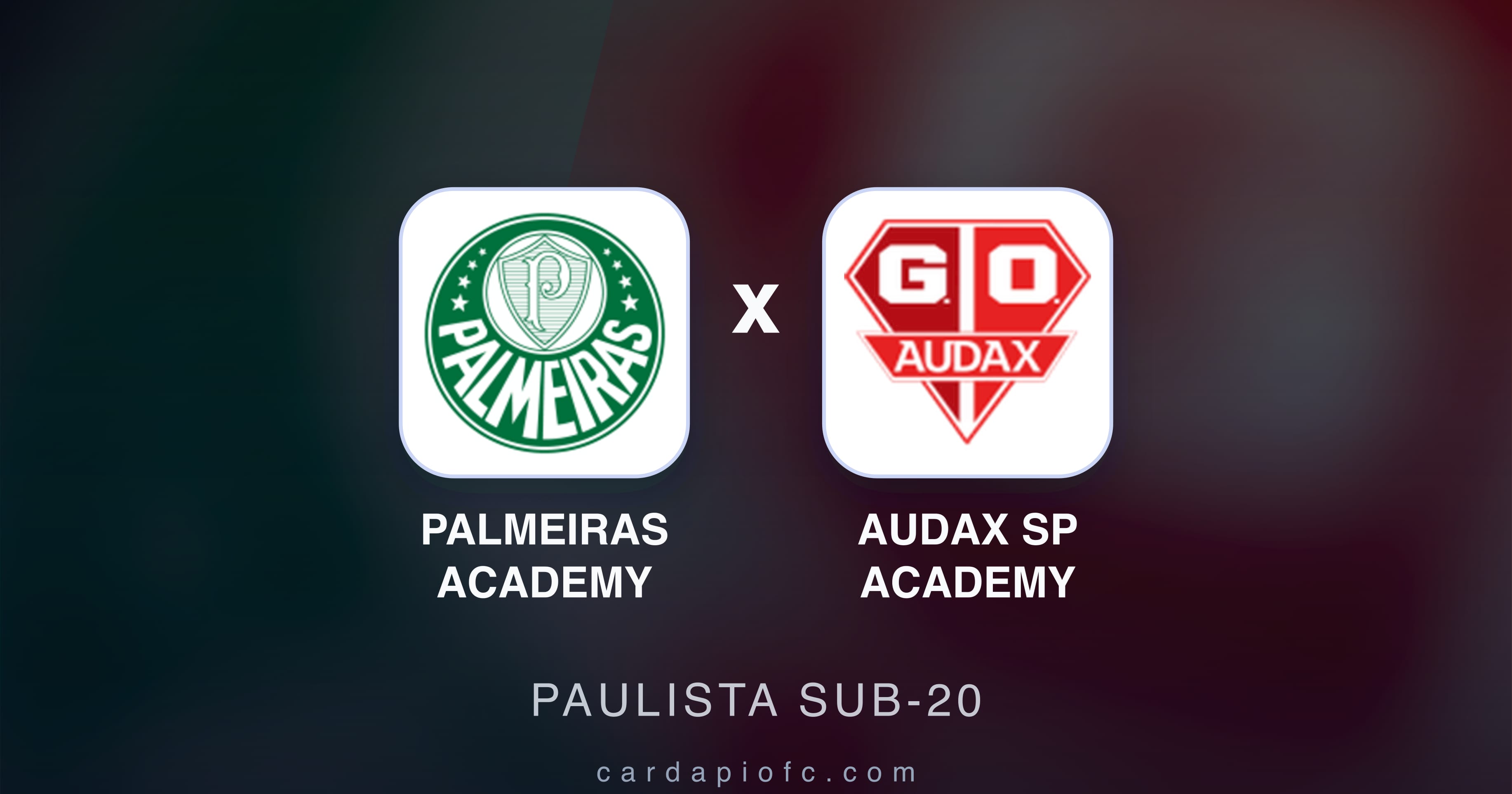 Prévia da transmissão de Palmeiras Academy x Audax SP Academy (Paulista Sub-20)