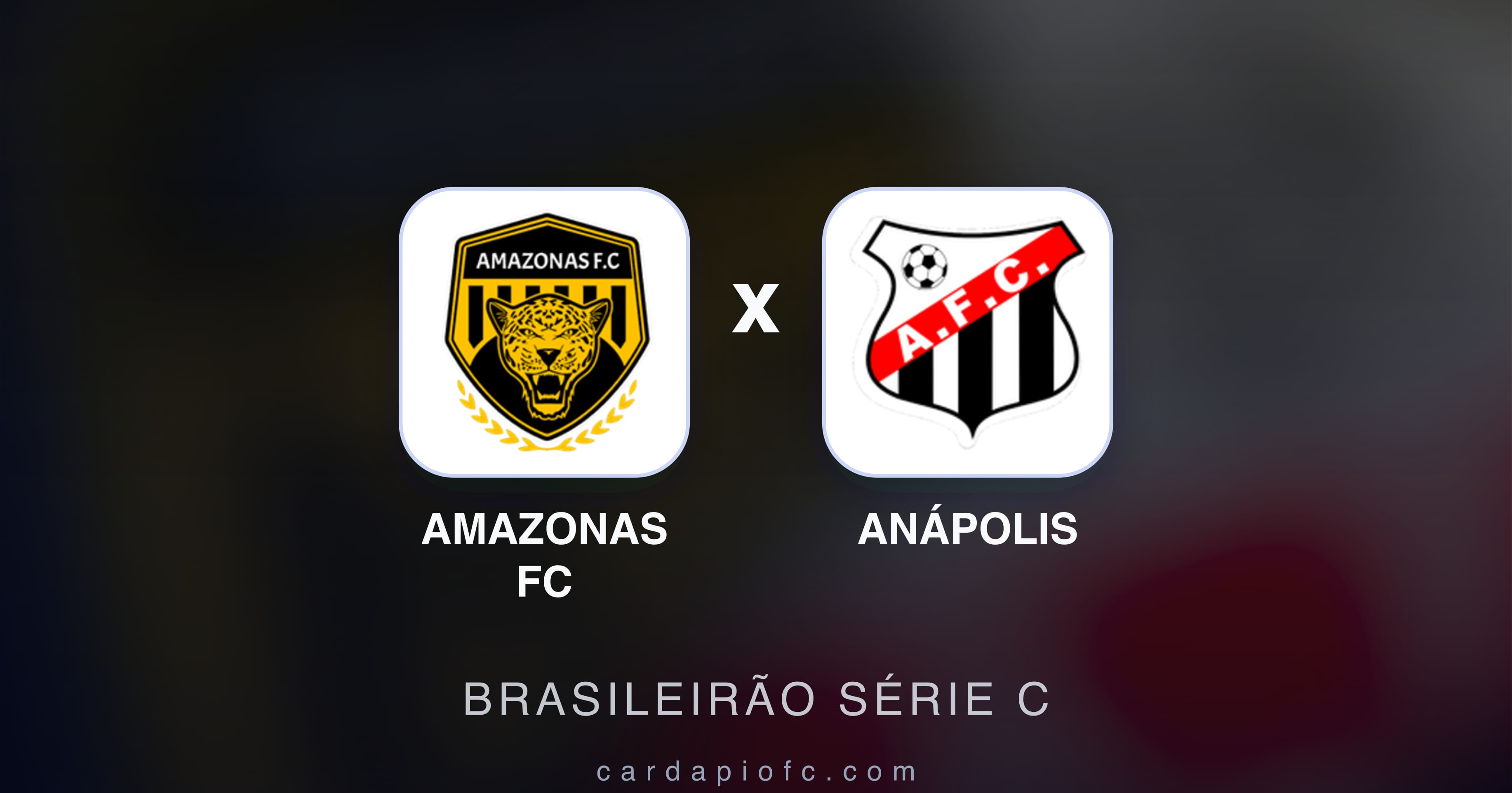 Prévia da transmissão de Amazonas FC x Anápolis (Brasileirão Série C)