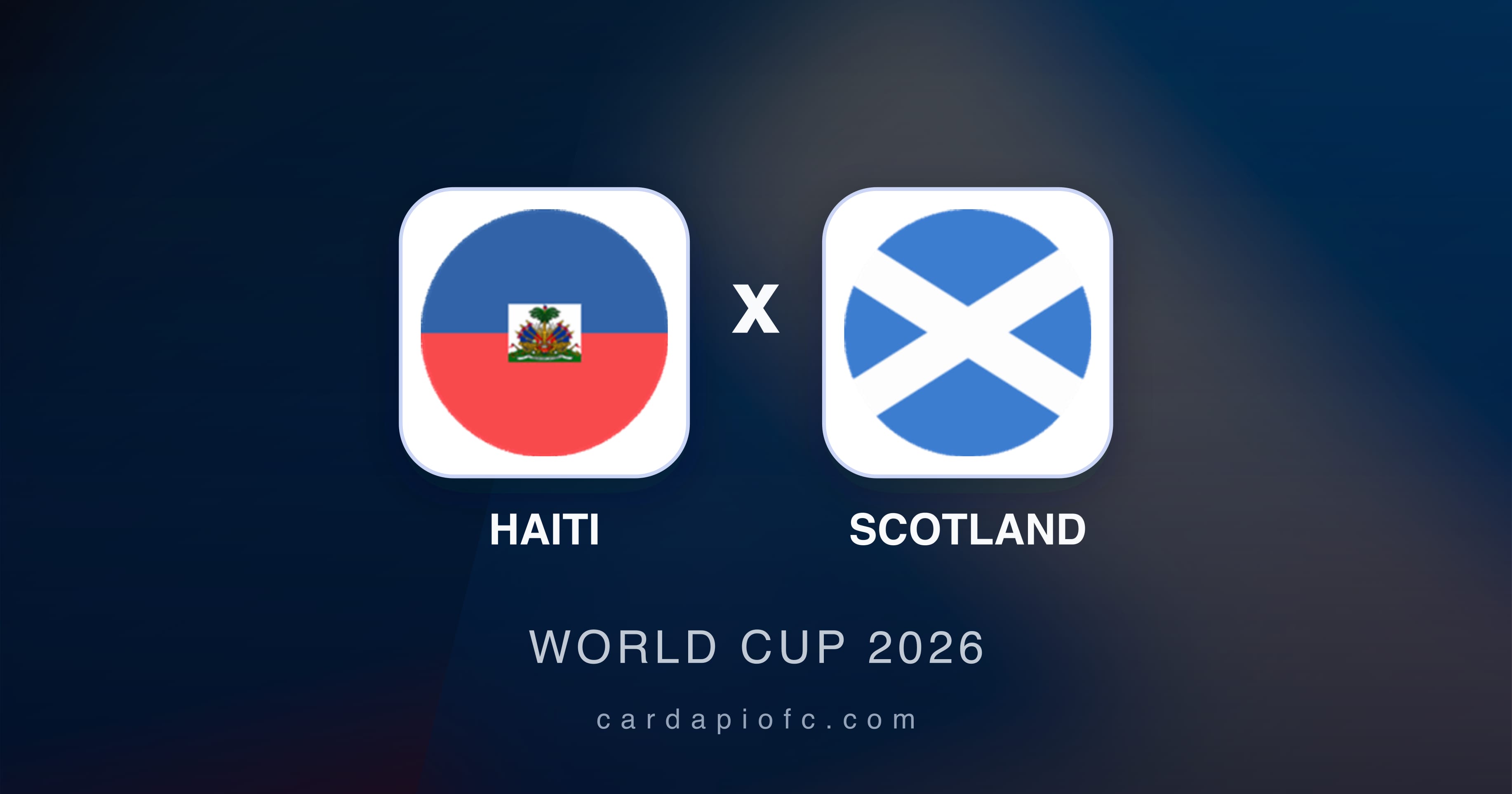 Prévia da transmissão de Haiti x Scotland (World Cup 2026)