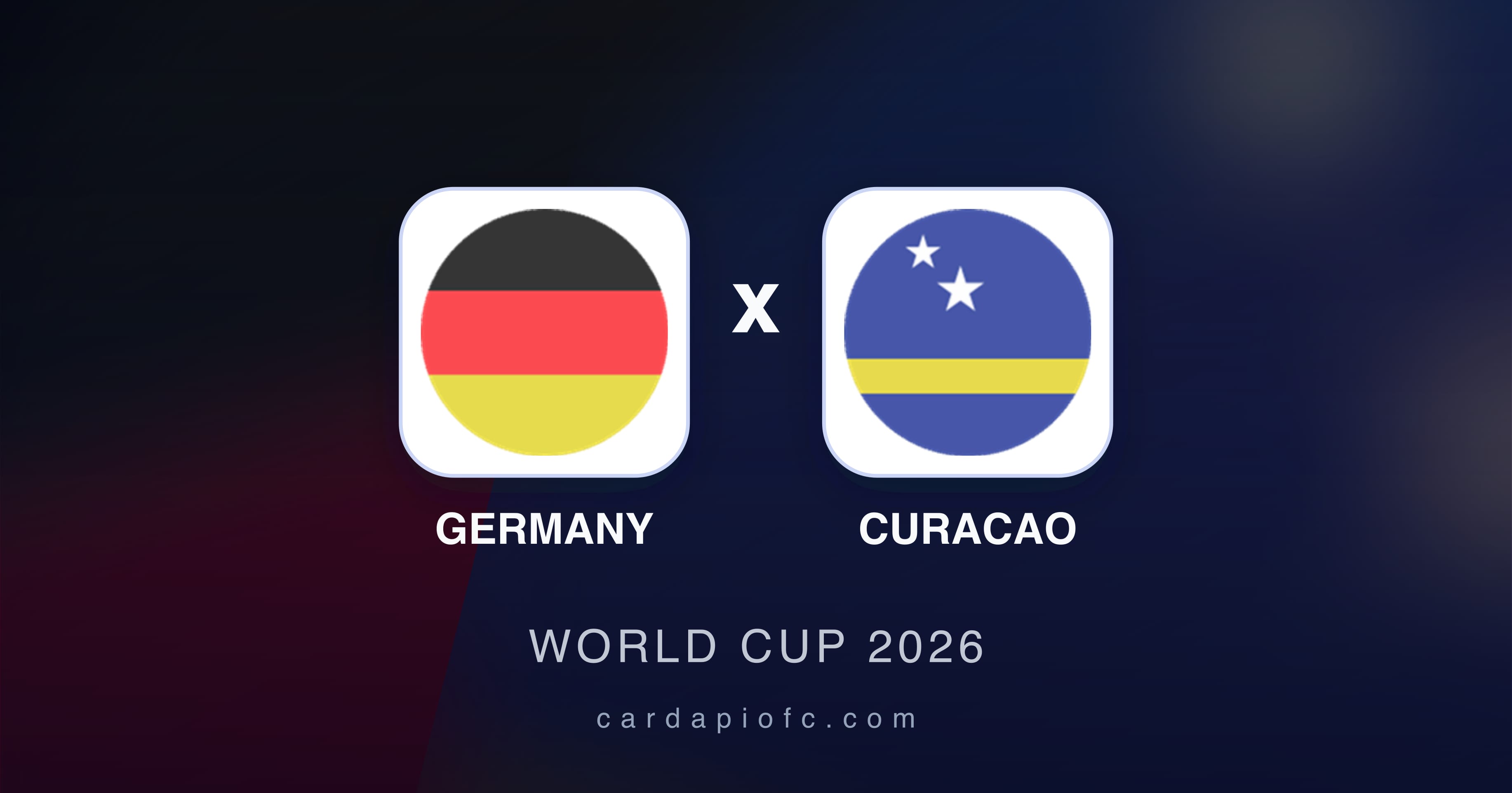 Prévia da transmissão de Germany x Curacao (World Cup 2026)