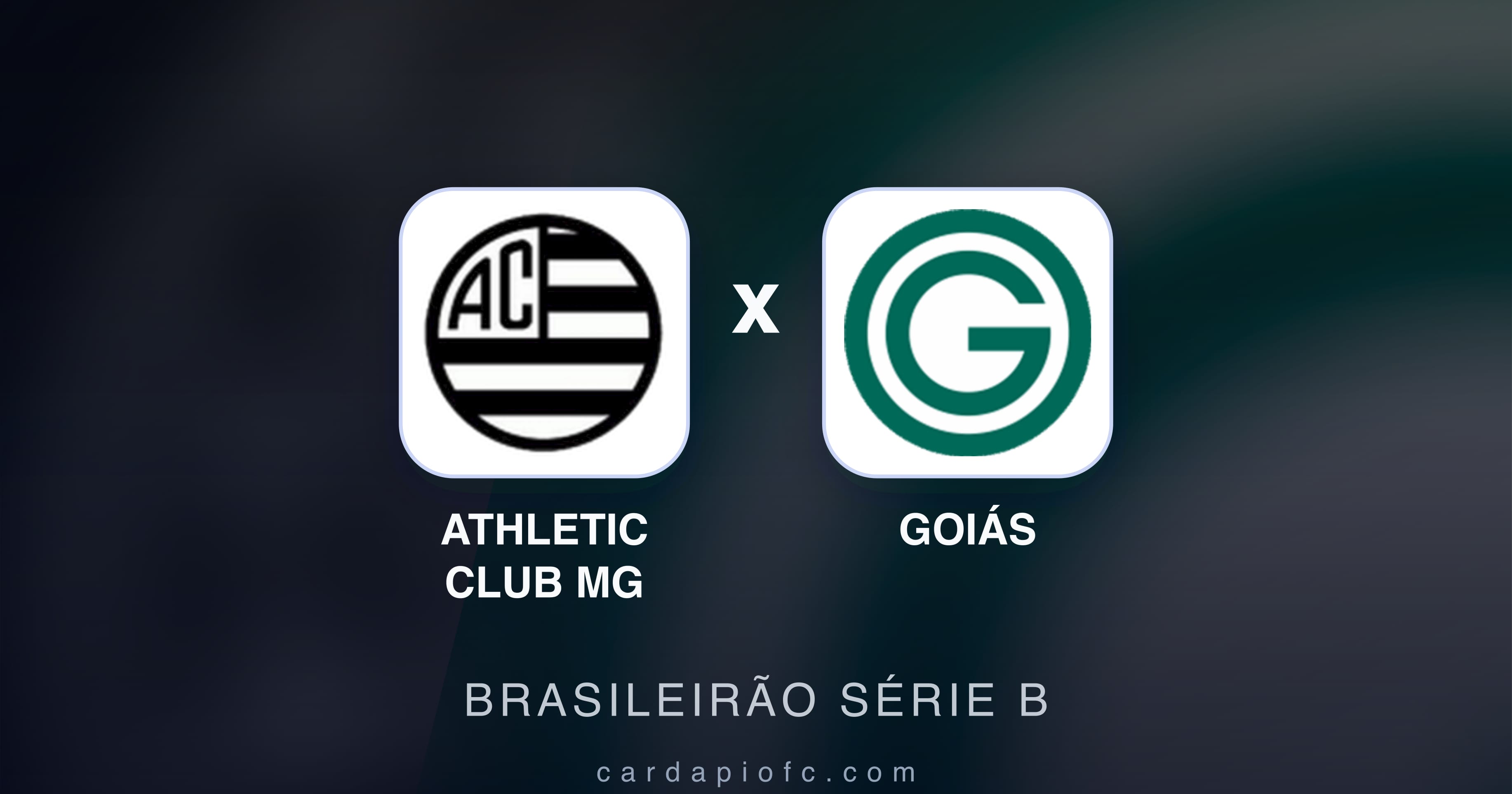Prévia da transmissão de Athletic Club MG x Goiás (Brasileirão Série B)