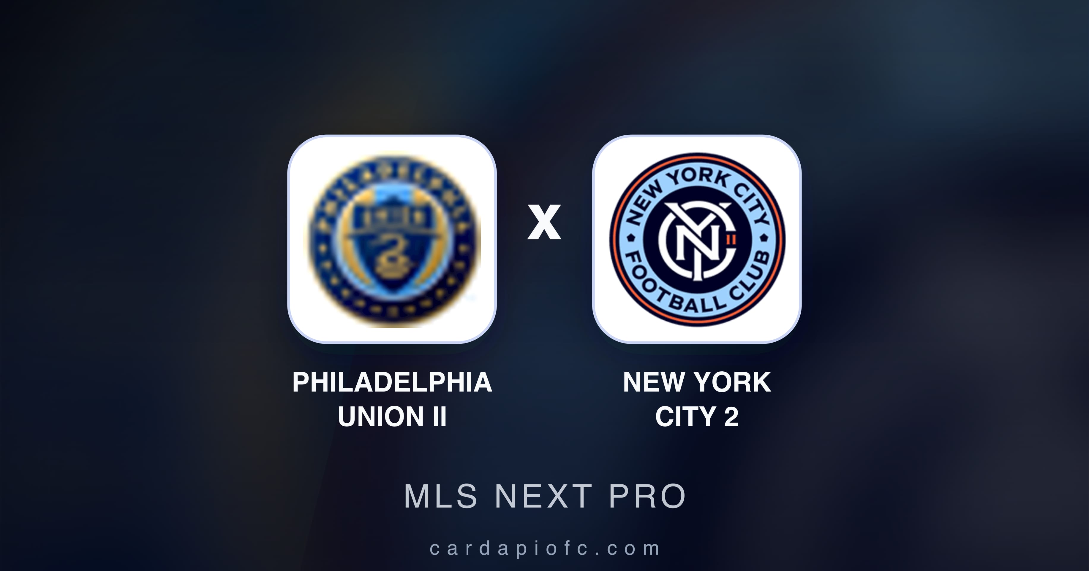 Prévia da transmissão de Philadelphia Union II x New York City 2 (MLS Next Pro)