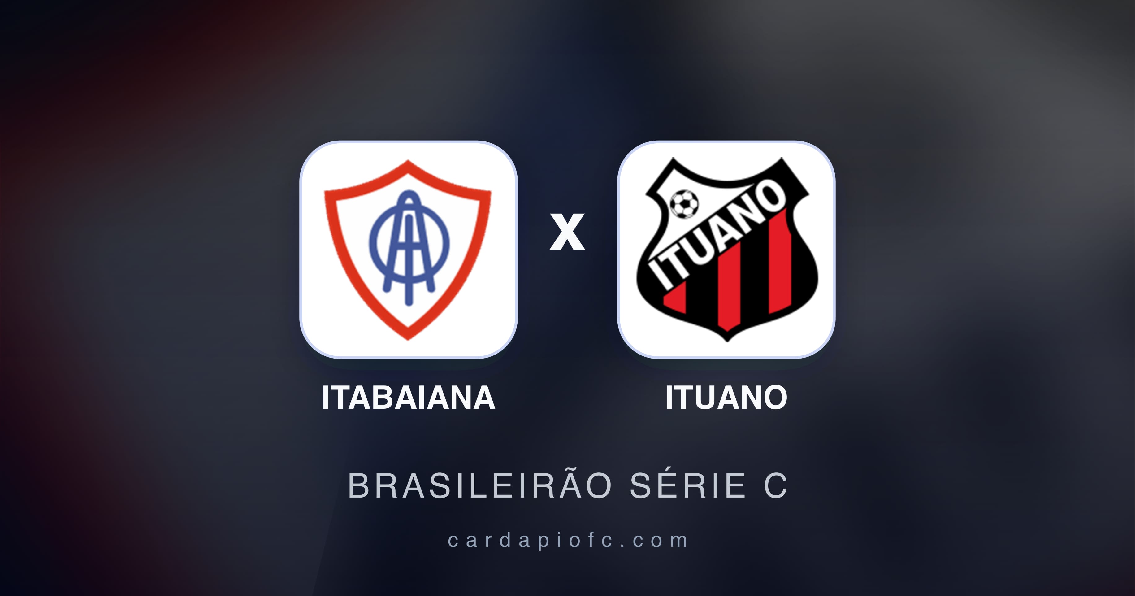 Prévia da transmissão de Itabaiana x Ituano (Brasileirão Série C)