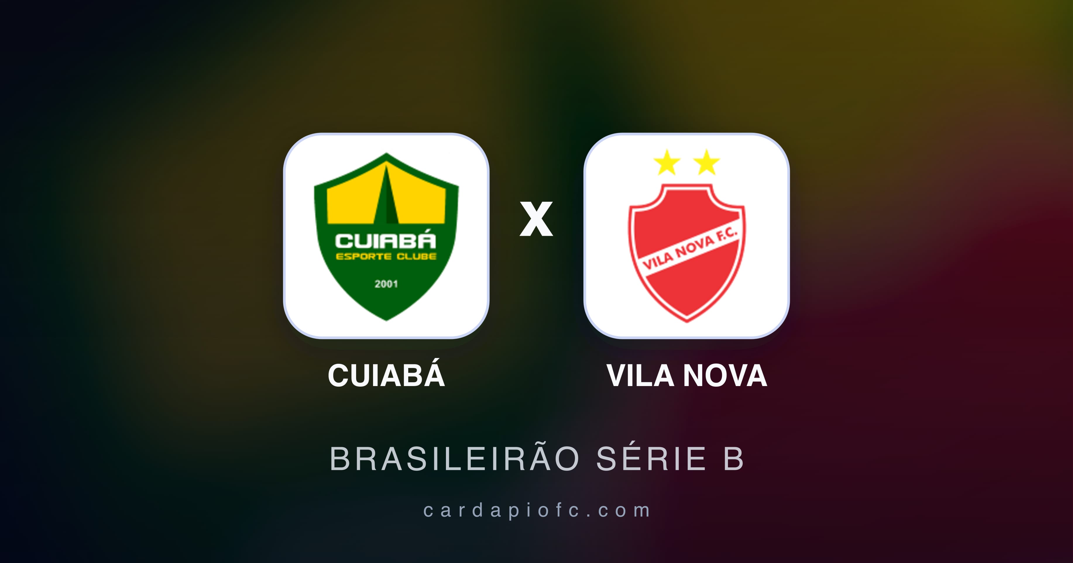 Prévia da transmissão de Cuiabá x Vila Nova (Brasileirão Série B)