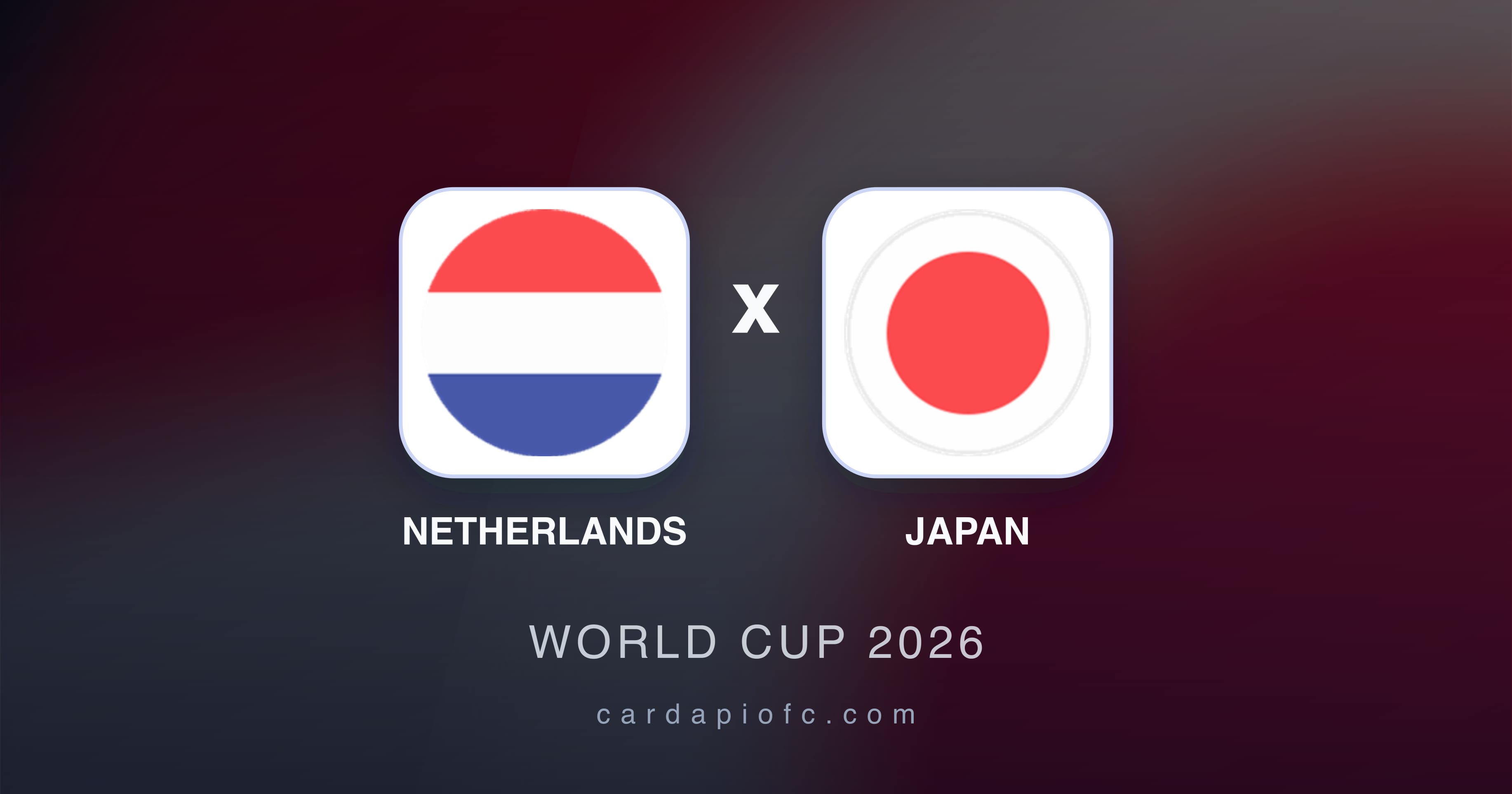 Prévia da transmissão de Netherlands x Japan (World Cup 2026)