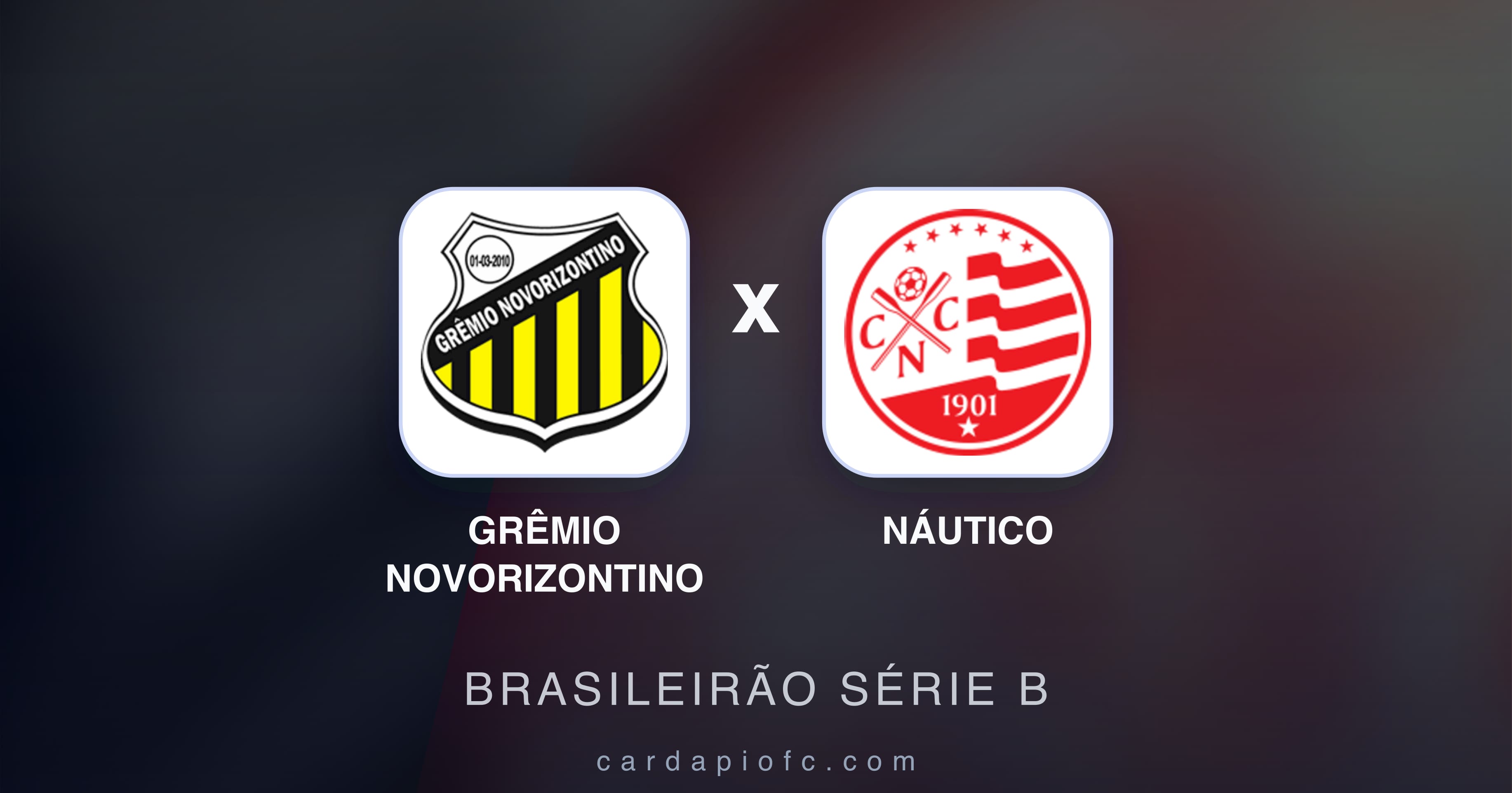 Prévia da transmissão de Grêmio Novorizontino x Náutico (Brasileirão Série B)
