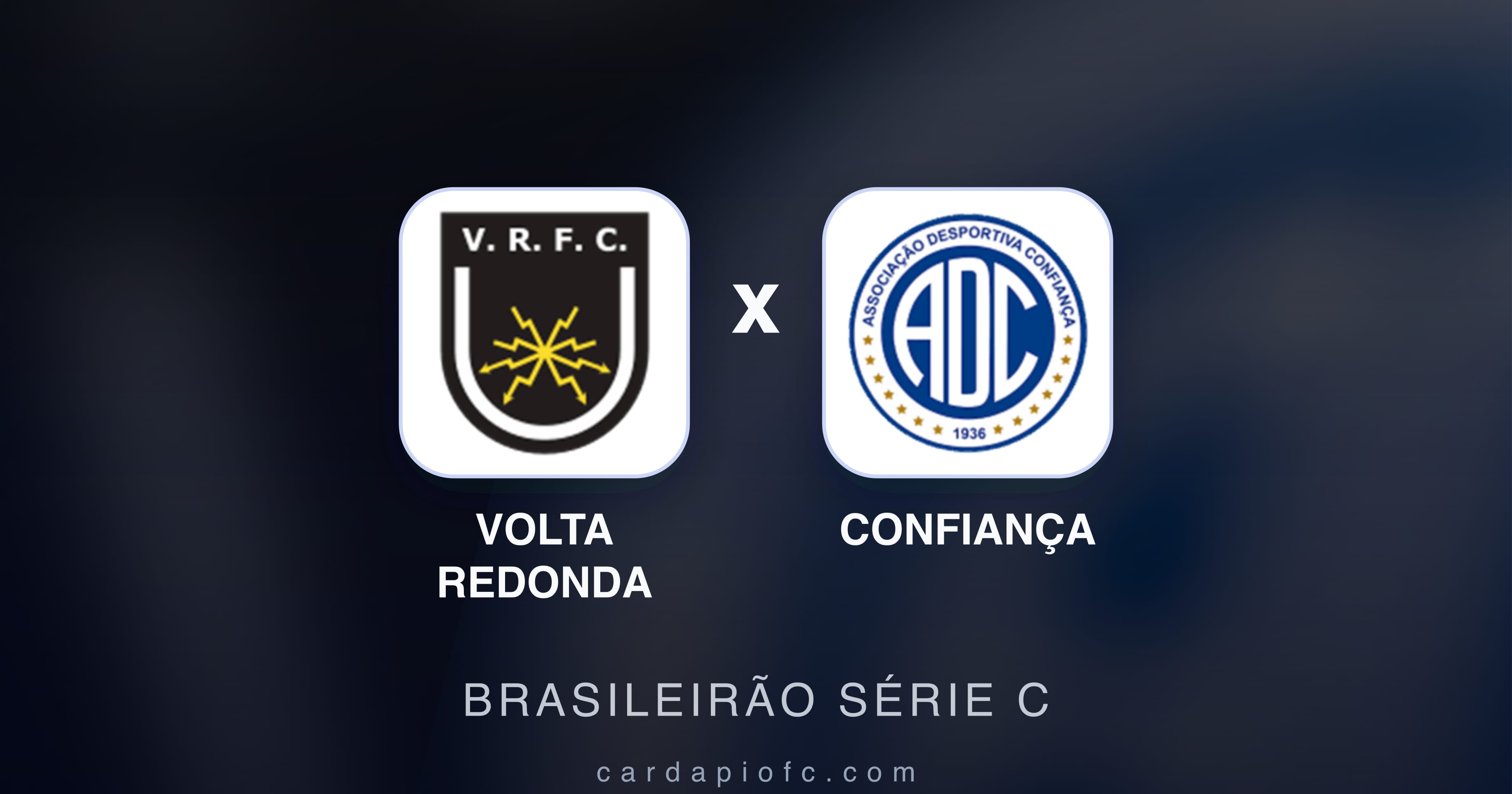 Prévia da transmissão de Volta Redonda x Confiança (Brasileirão Série C)