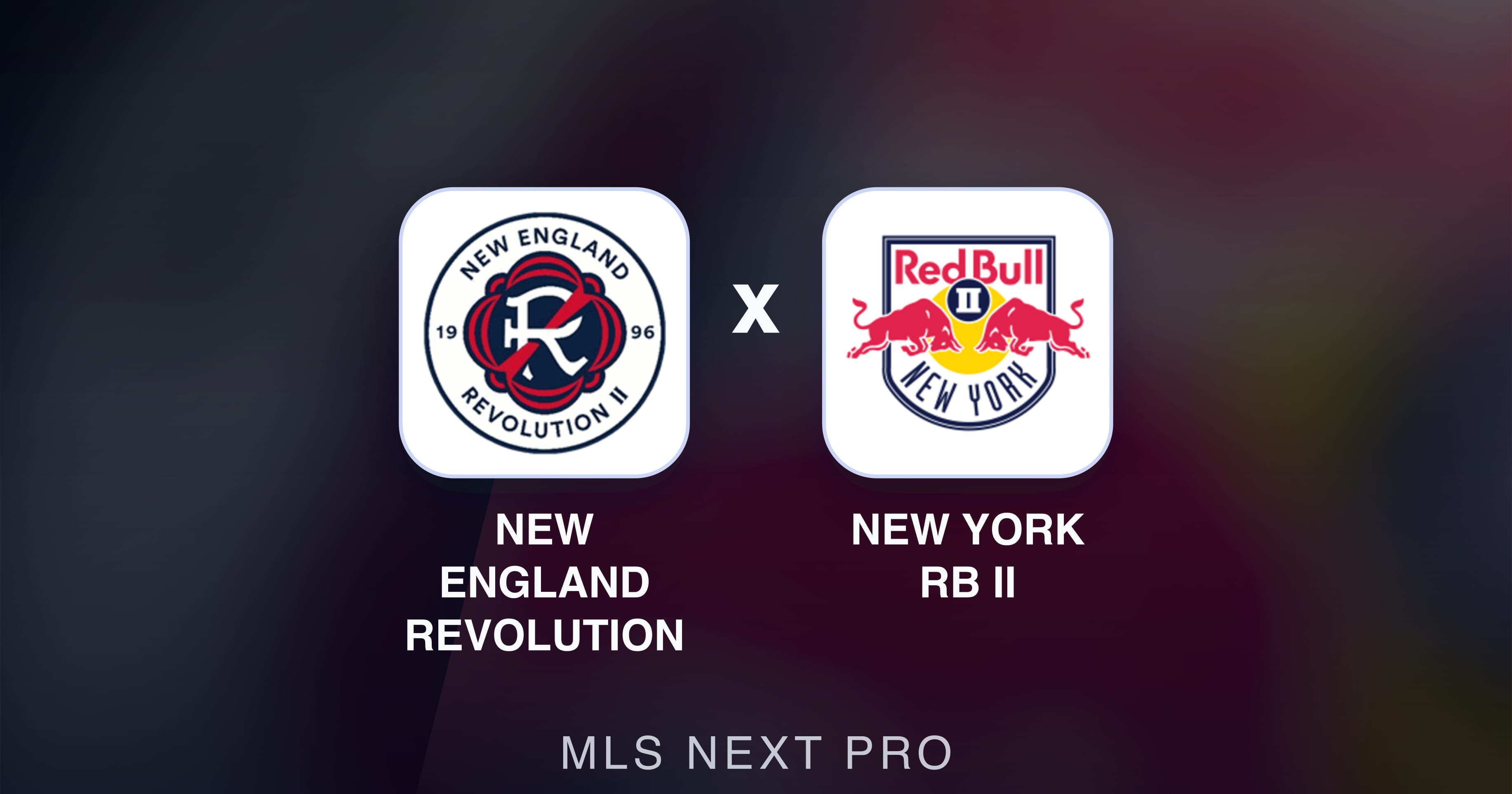 Prévia da transmissão de New England Revolution II x New York RB II (MLS Next Pro)
