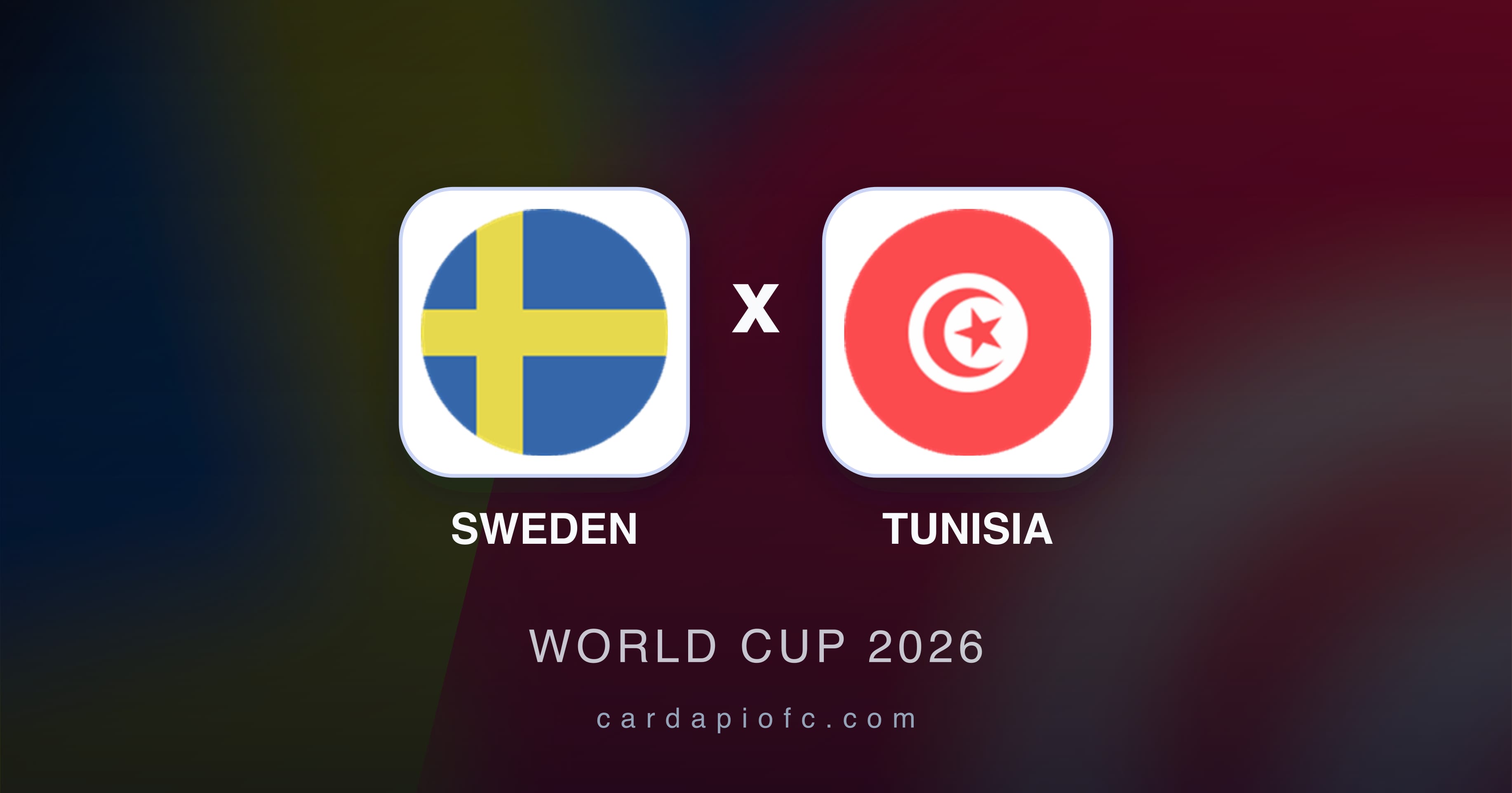 Prévia da transmissão de Sweden x Tunisia (World Cup 2026)