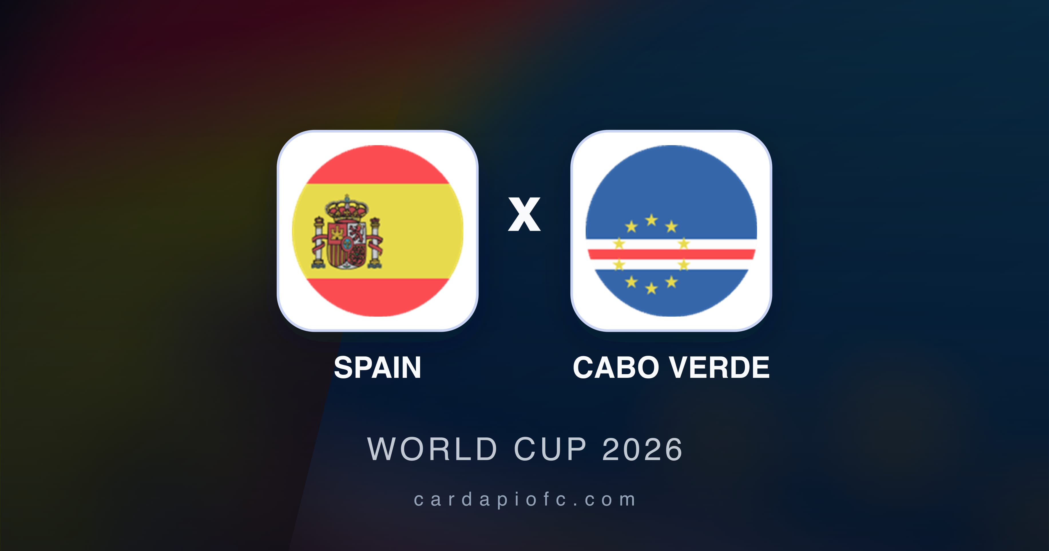 Prévia da transmissão de Spain x Cabo Verde (World Cup 2026)