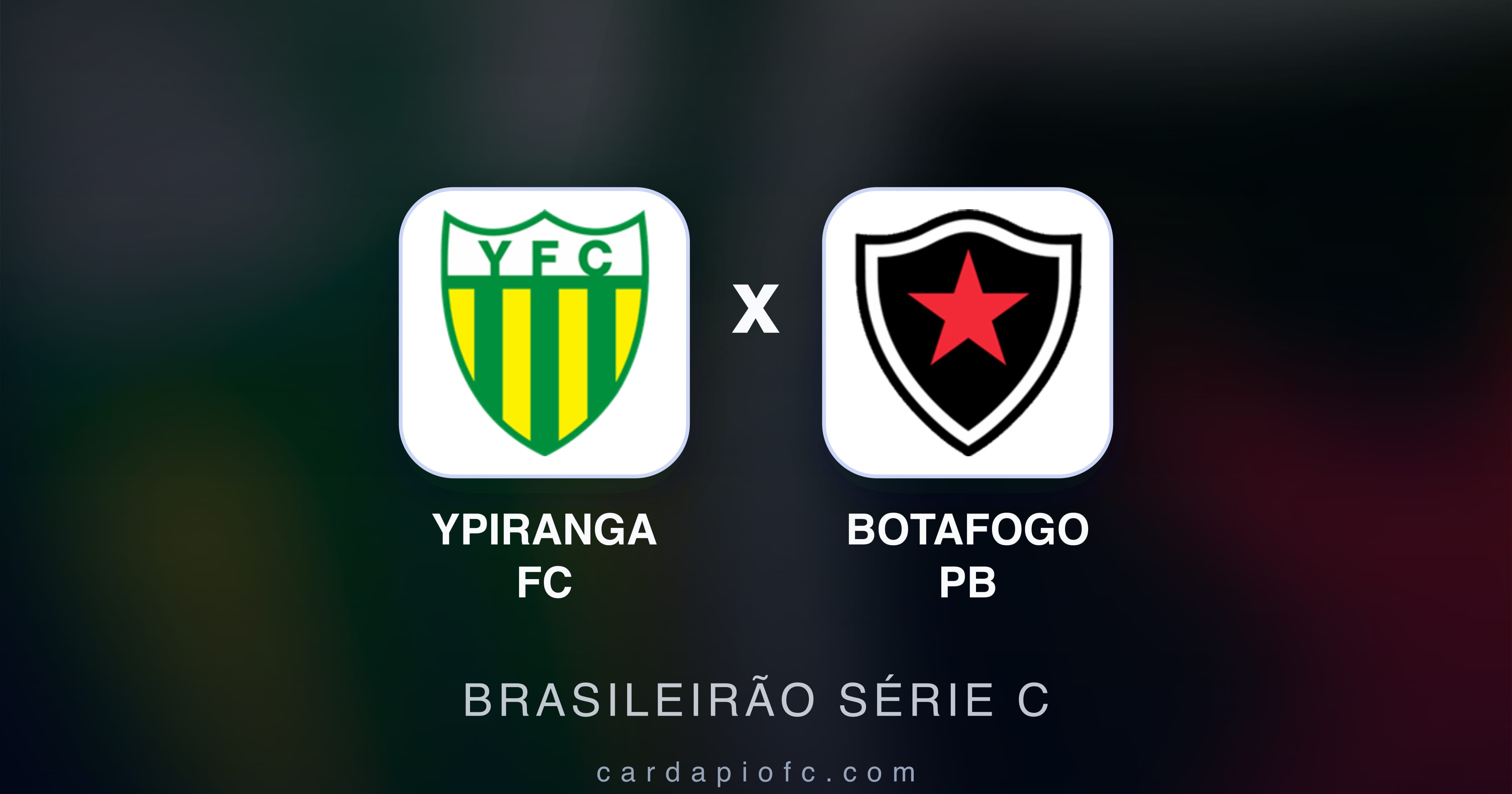 Prévia da transmissão de Ypiranga FC x Botafogo PB (Brasileirão Série C)