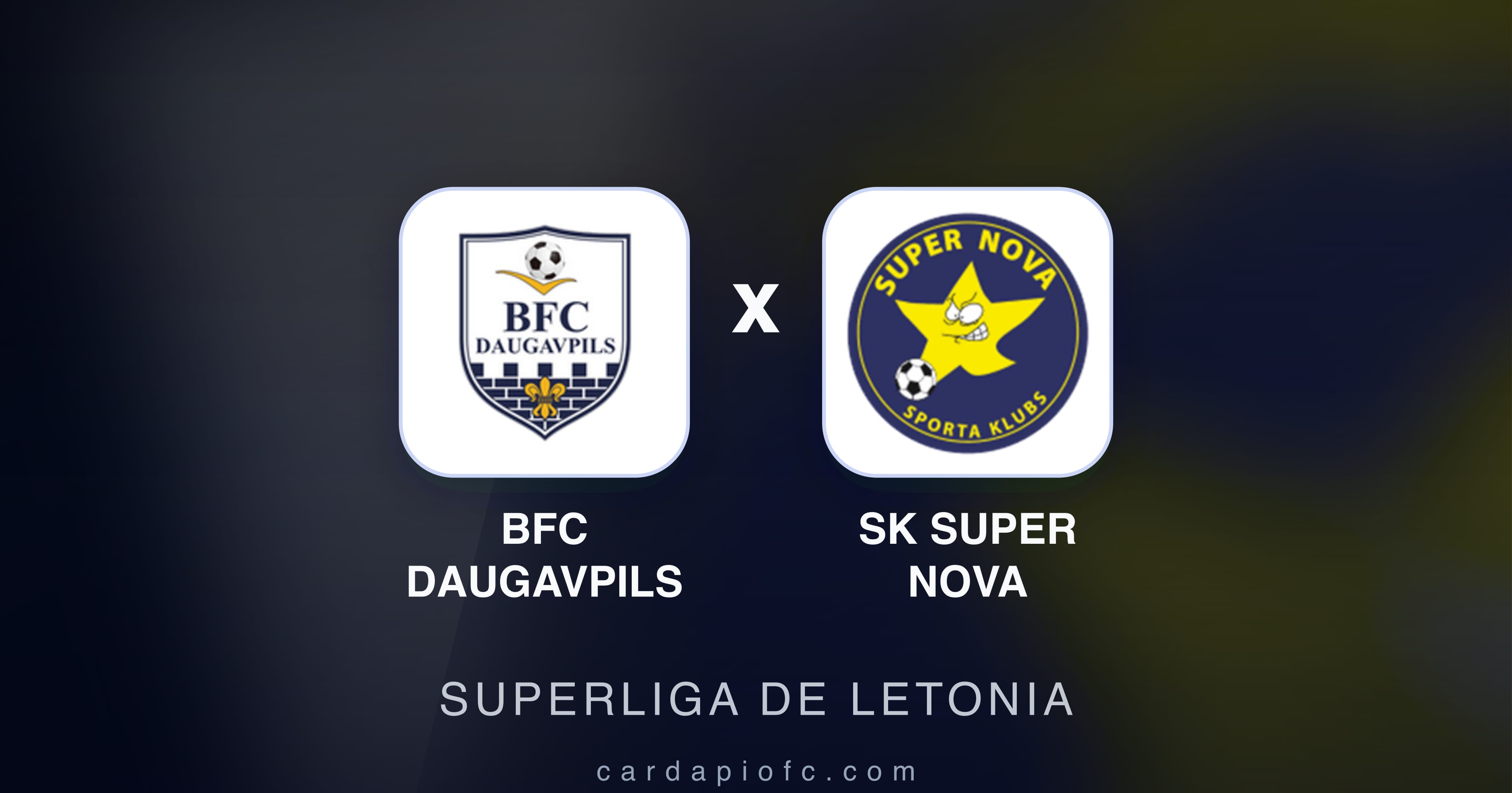 Prévia da transmissão de BFC Daugavpils x SK Super Nova (Superliga de Letonia)
