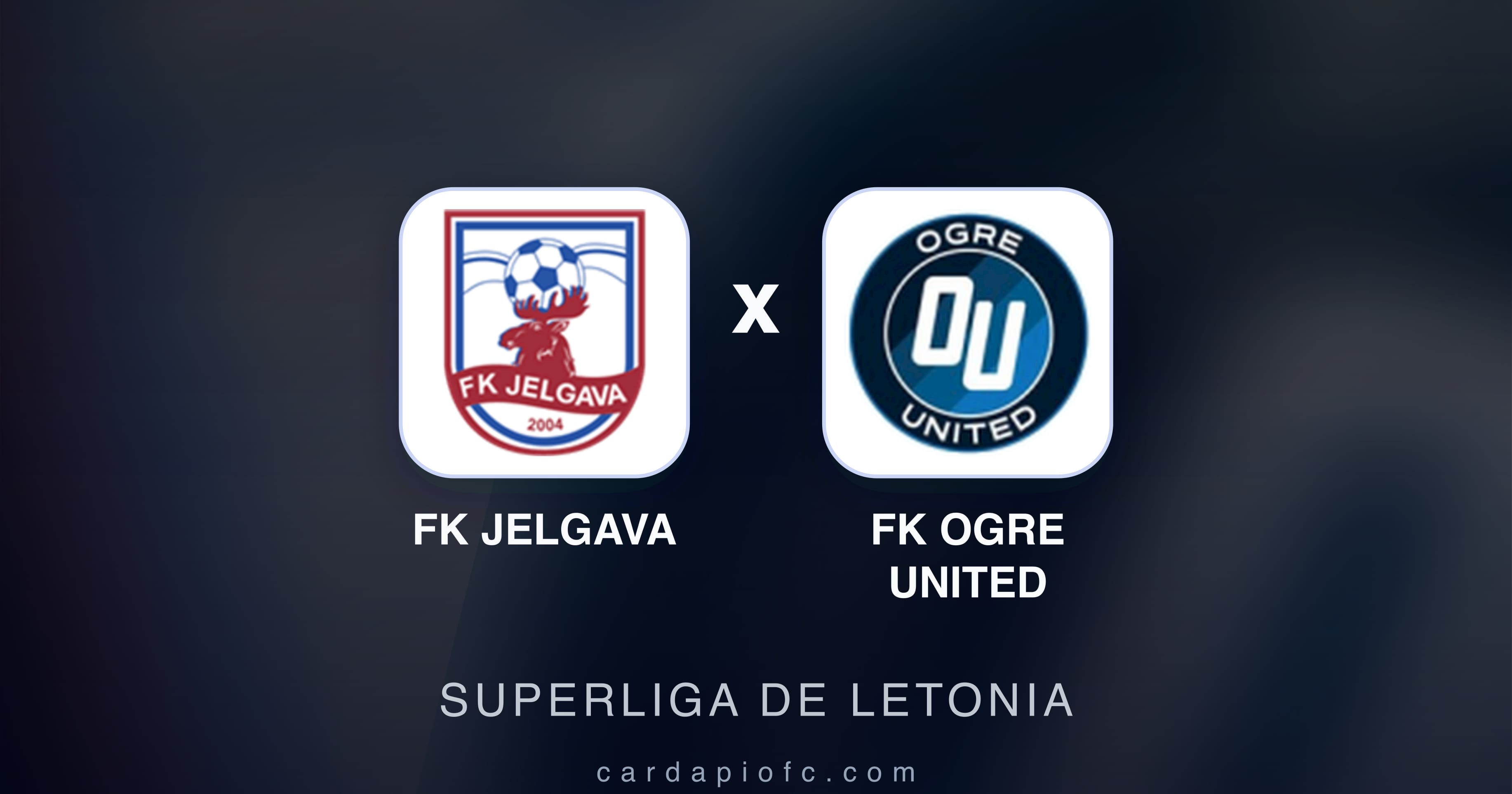 Prévia da transmissão de FK Jelgava x FK Ogre United (Superliga de Letonia)