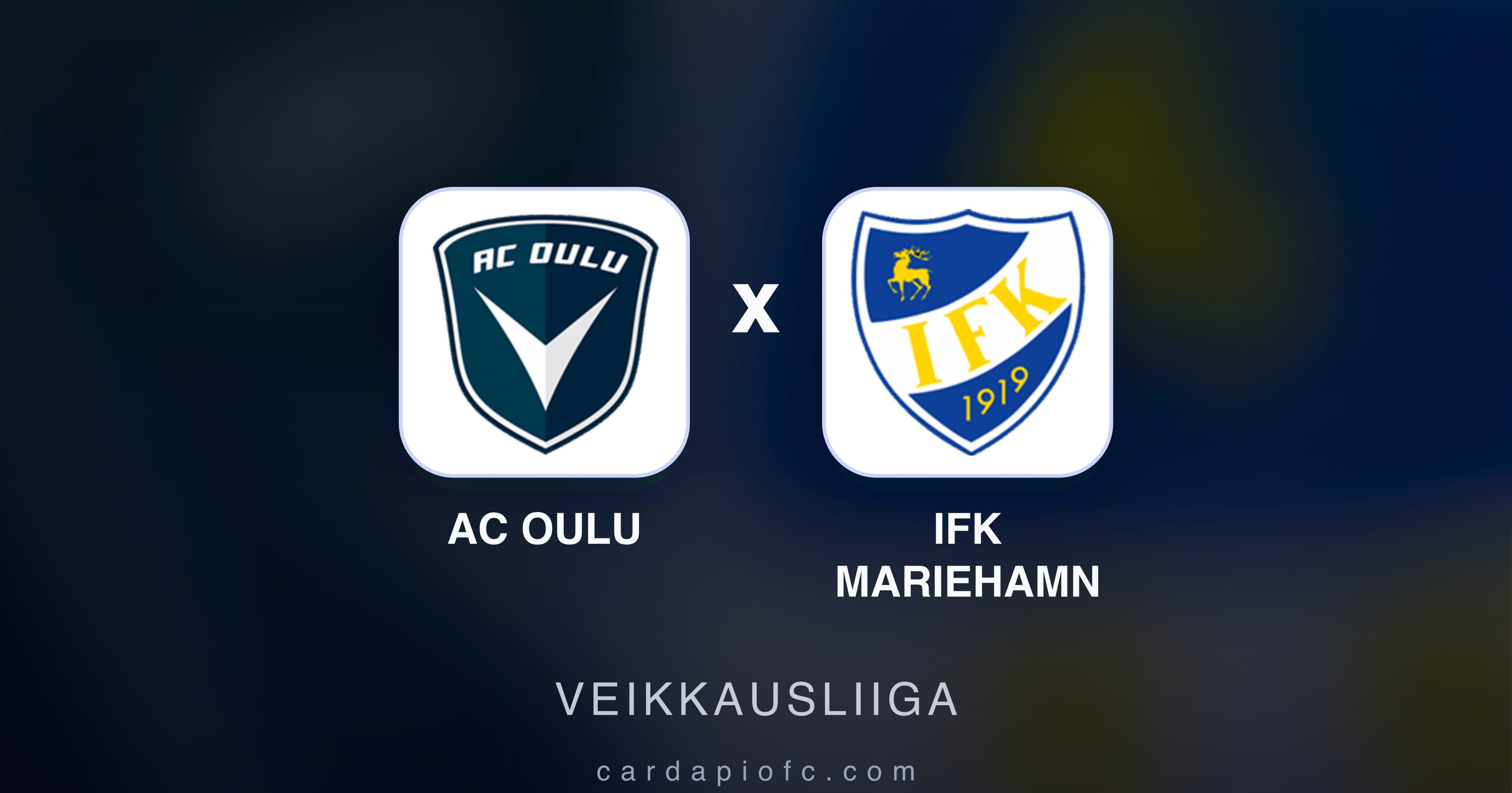 Prévia da transmissão de AC Oulu x IFK Mariehamn (Veikkausliiga)