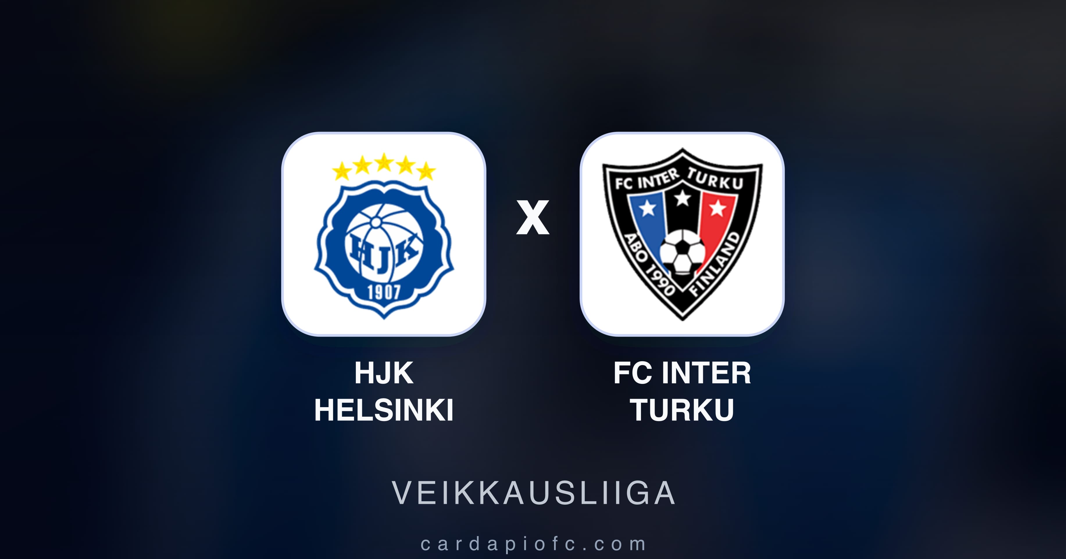 Prévia da transmissão de HJK Helsinki x FC Inter Turku (Veikkausliiga)