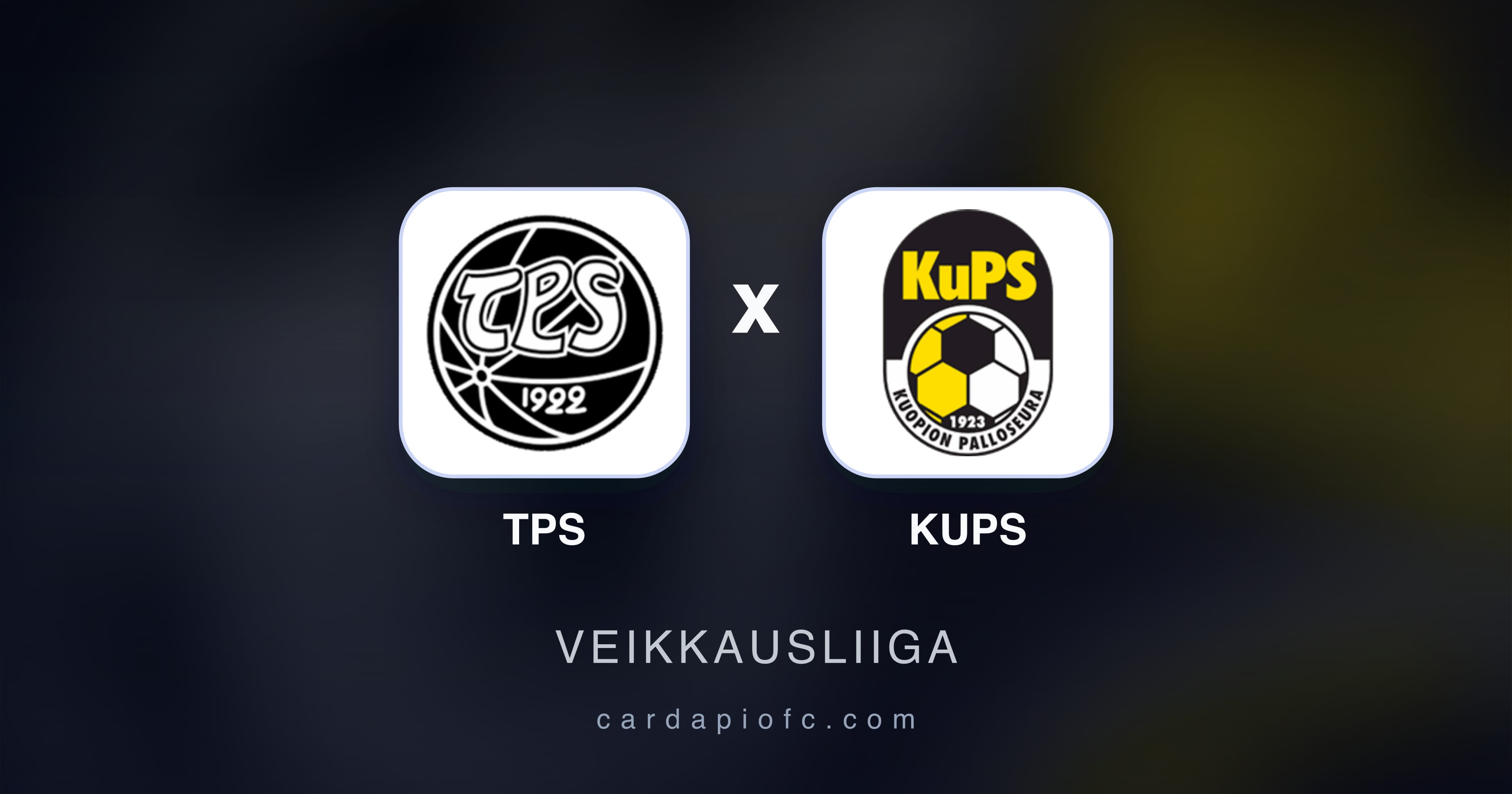 Prévia da transmissão de TPS x KuPS (Veikkausliiga)