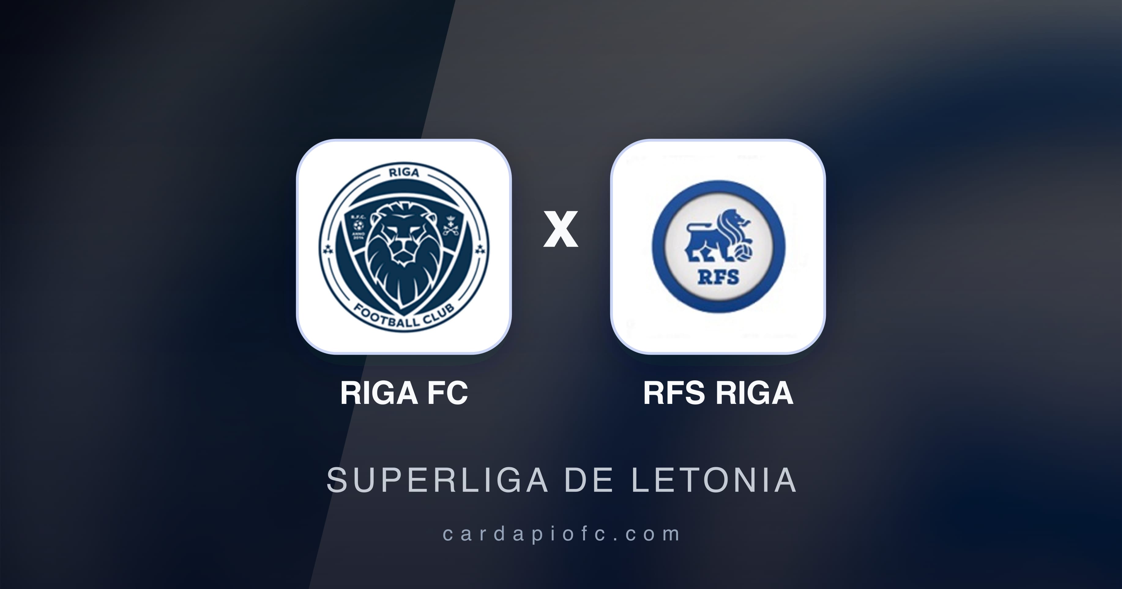 Prévia da transmissão de Riga FC x RFS Riga (Superliga de Letonia)